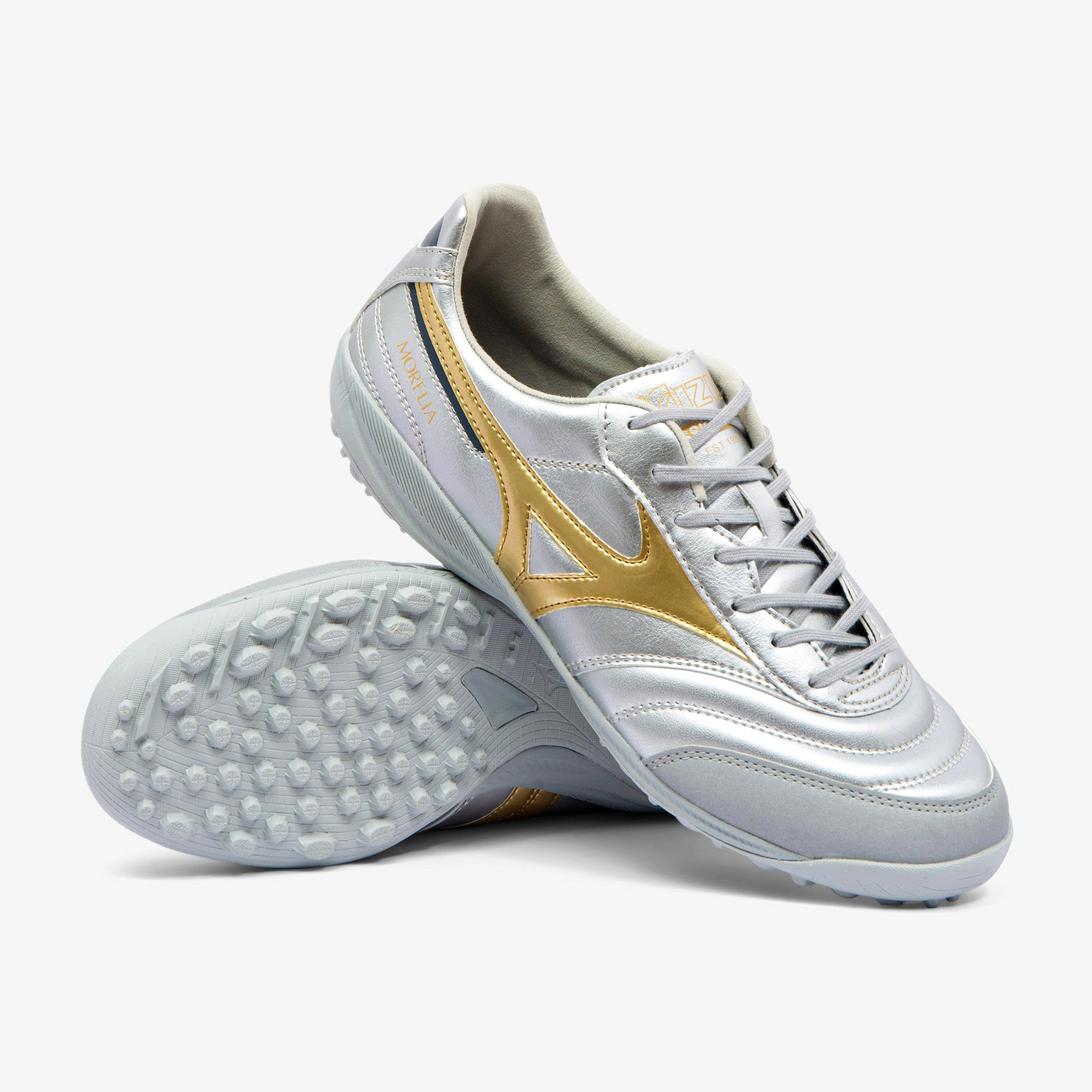 (Đế mới) Mizuno Morelia Sala Pro AS TF Platinum Silver Q1GB251304