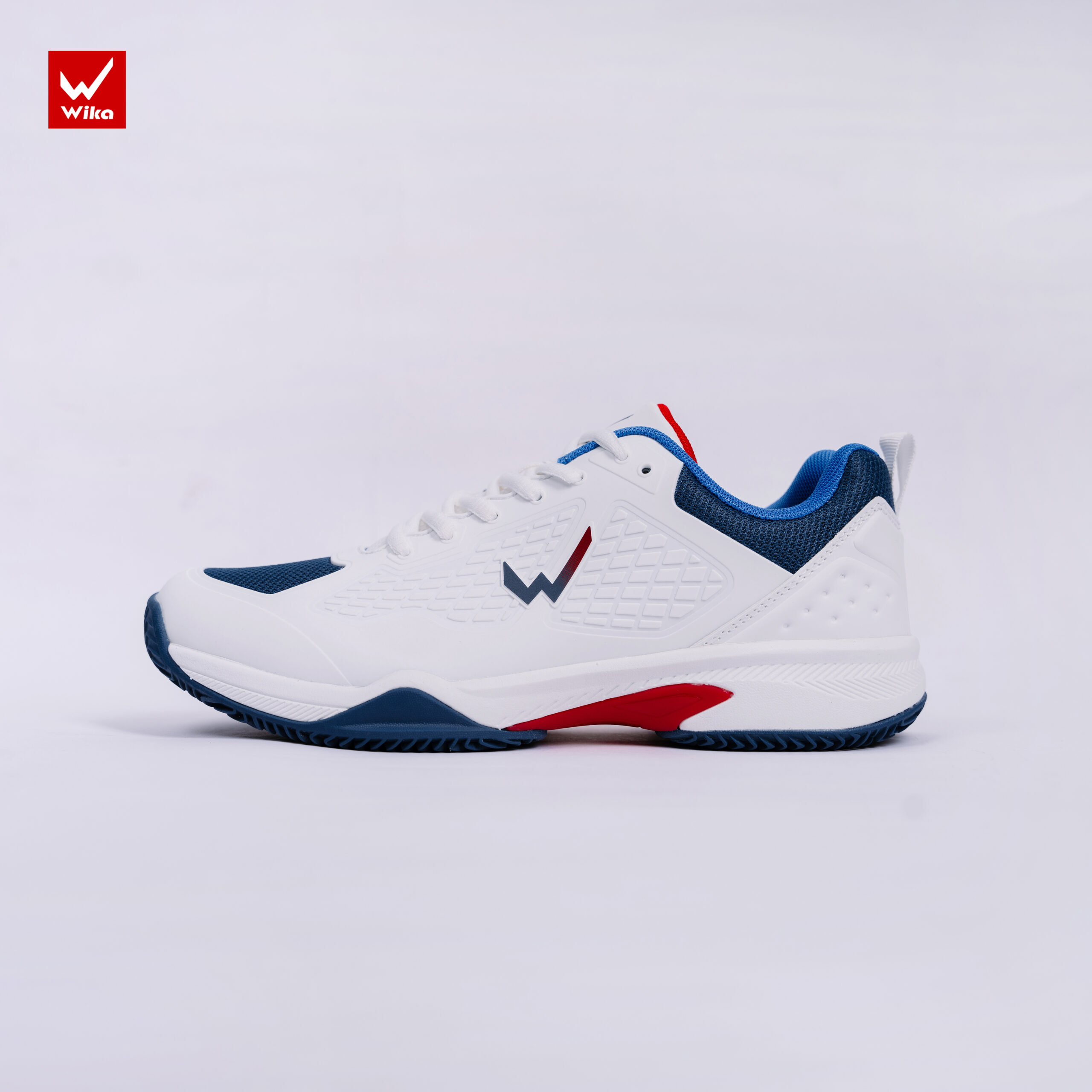 Giày Pickleball Wika VETEX Quang Dương - Trắng xanh