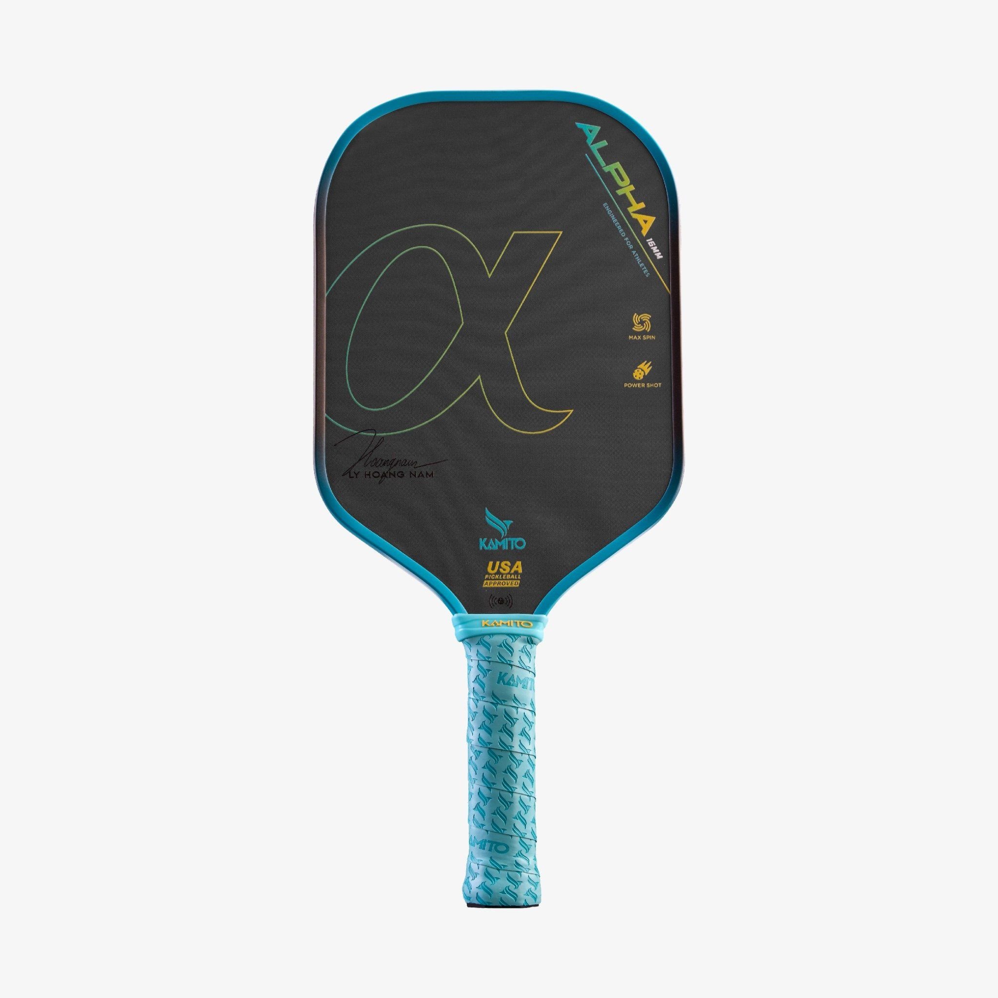 Vợt Pickleball Kamito Alpha 24 Xanh ngọc lam 16mm
