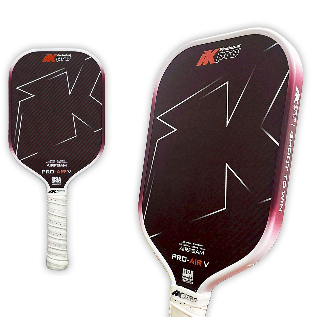 Vợt Pickleball Akpro PRO-AIR V – Aramid + Carbon