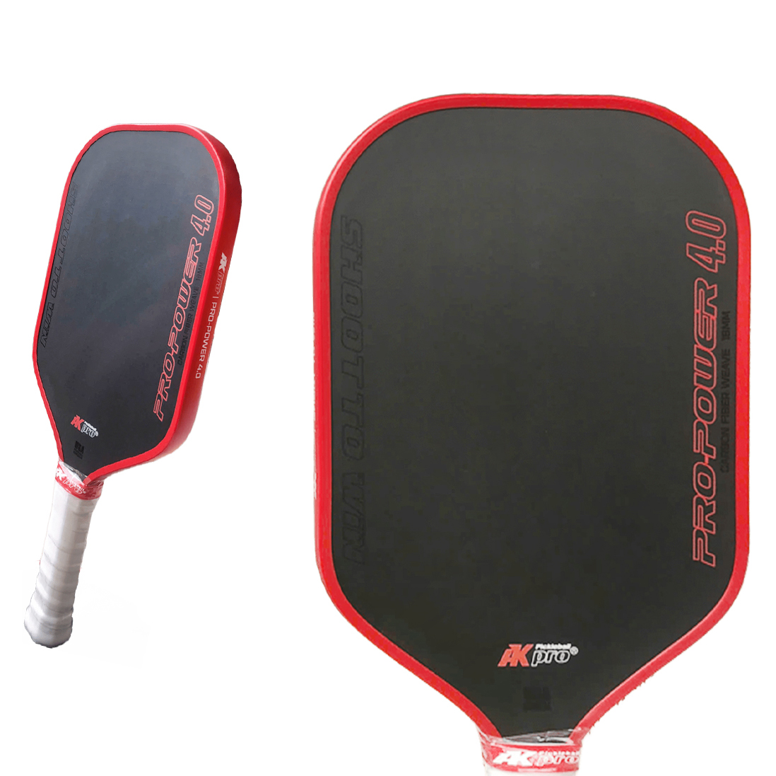 Vợt Pickleball PRO-POWER 4.0 Red Carbon T700 - 16mm