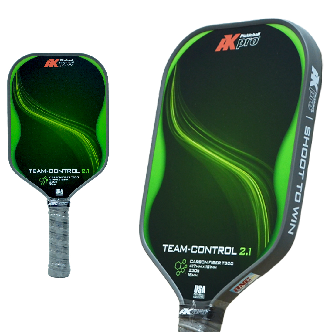 Vợt Pickleball Akpro TEAM-CONTROL 2.1 – Carbon T300