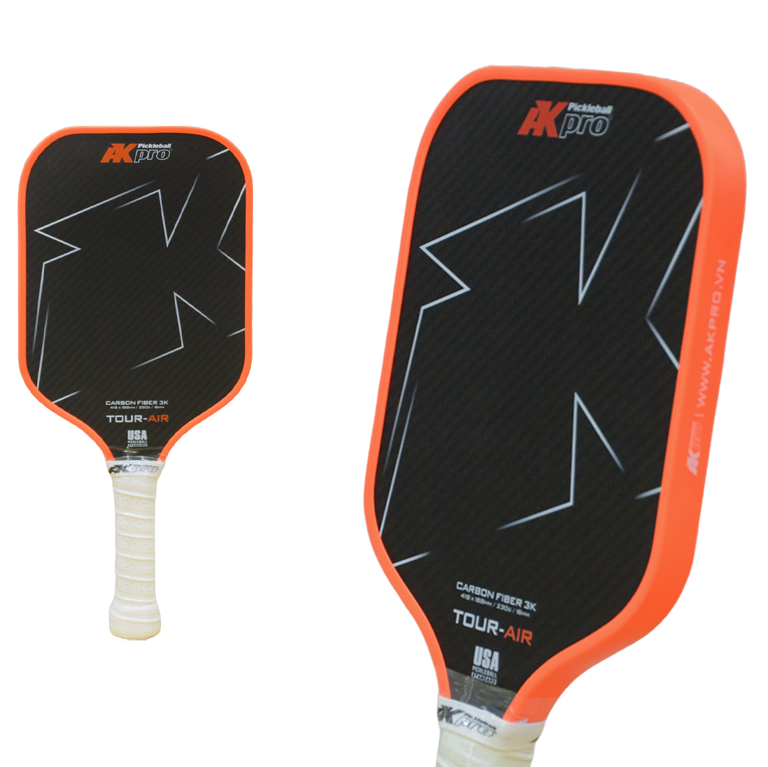 Vợt Pickleball AKpro Tour - Air Cam - Carbon 3K