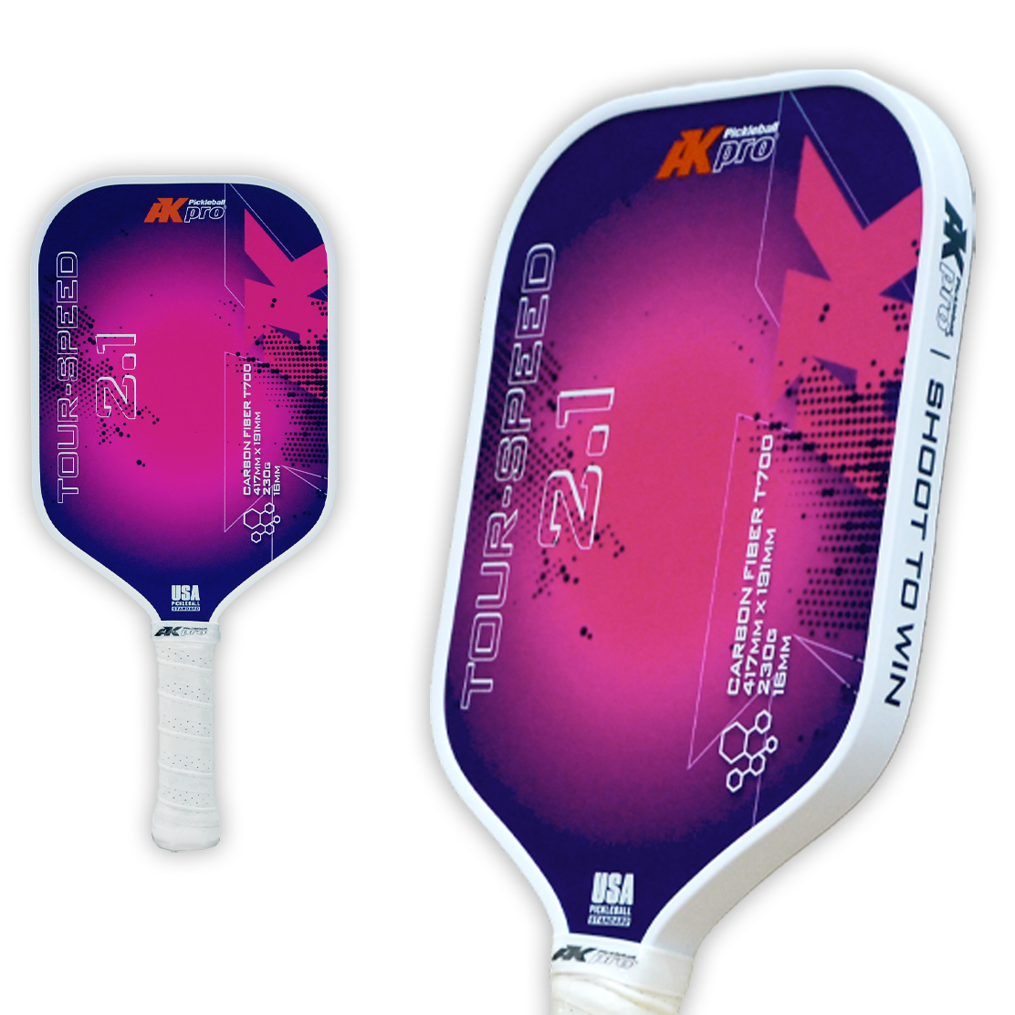 Vợt Pickleball Akpro TOUR-SPEED 2.1 Carbon T700