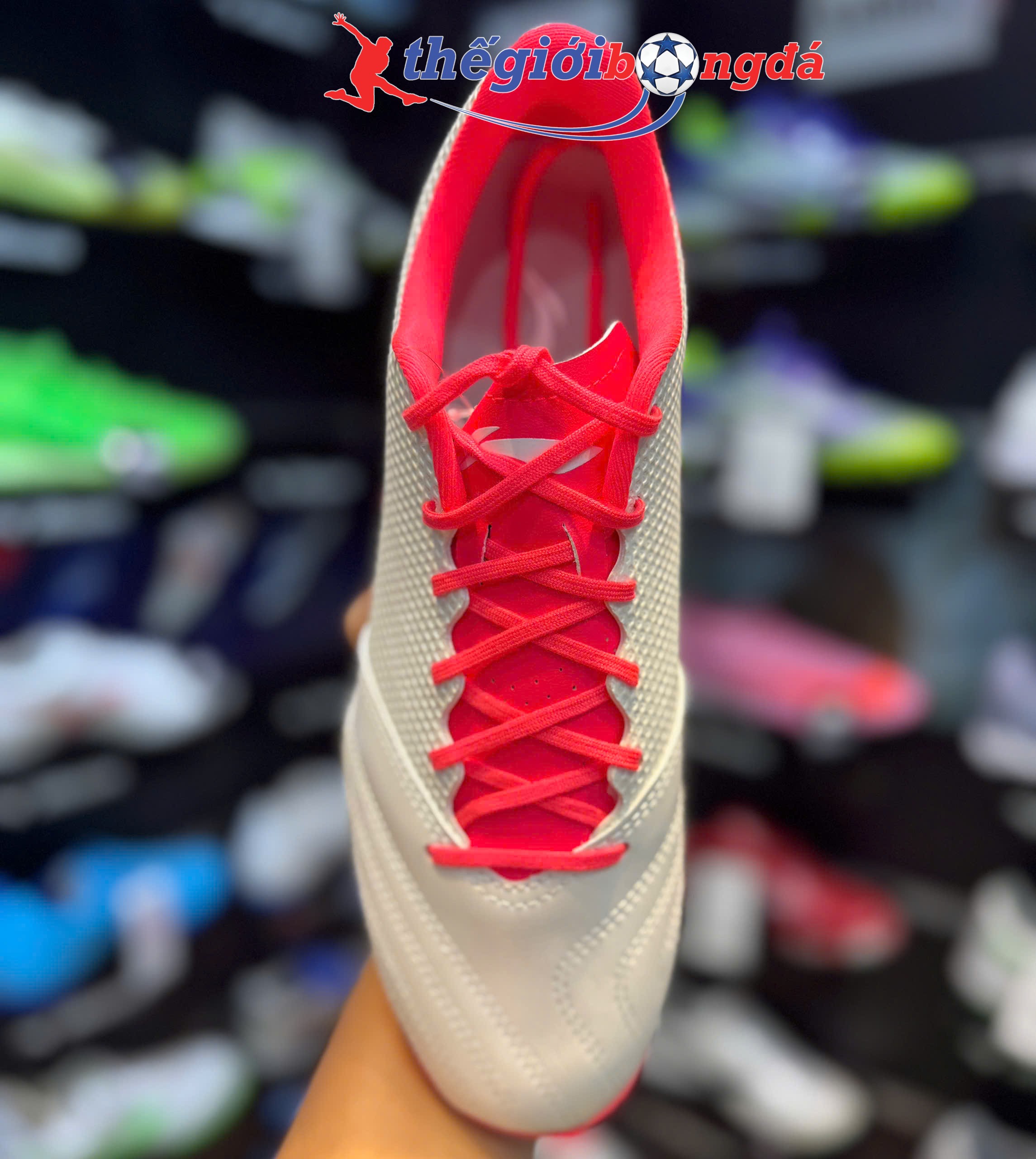 Giày bóng đá Lining YSTU063-1V - Trắng/Cam