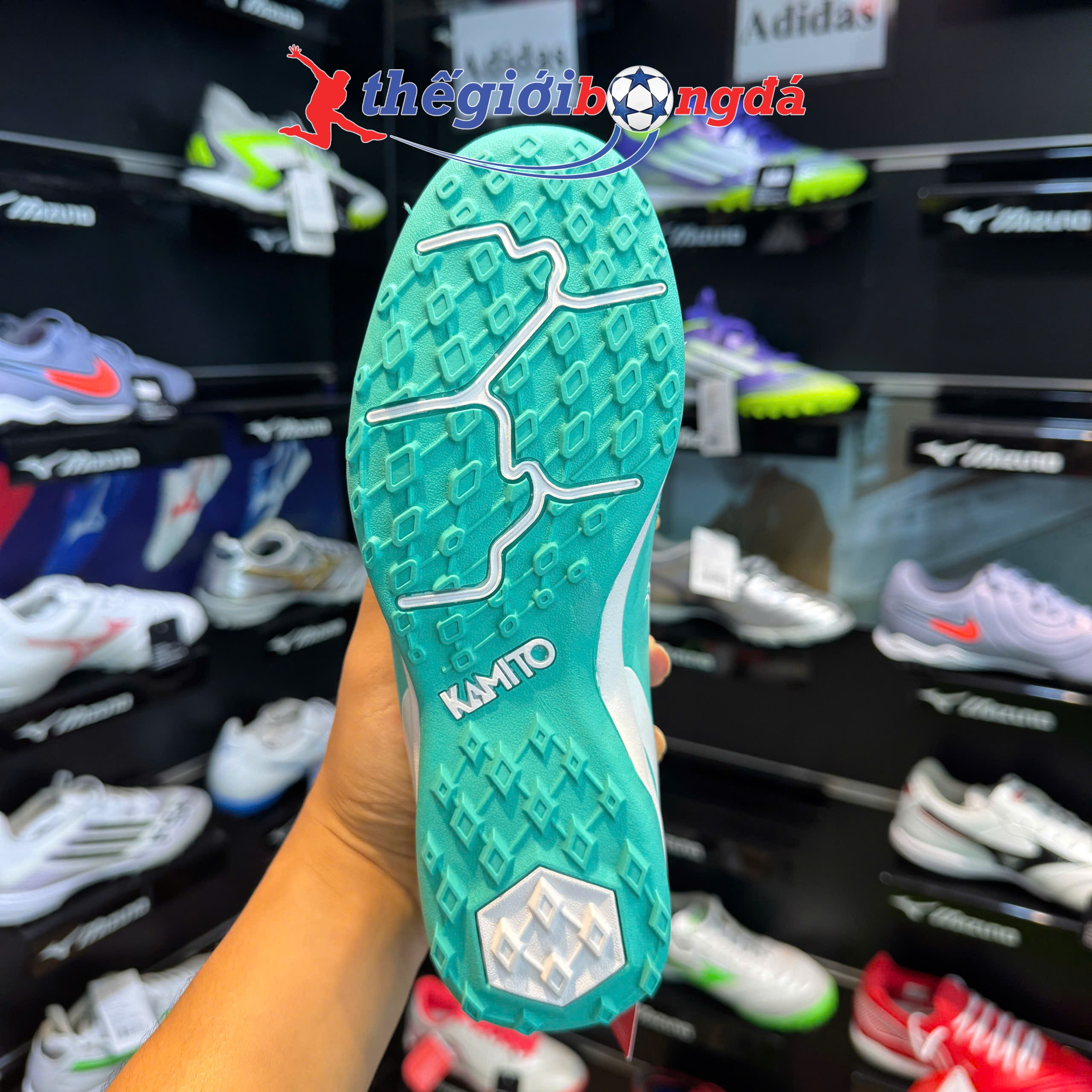 Kamito Velocidad Kid TF Fire Back - Xanh mint