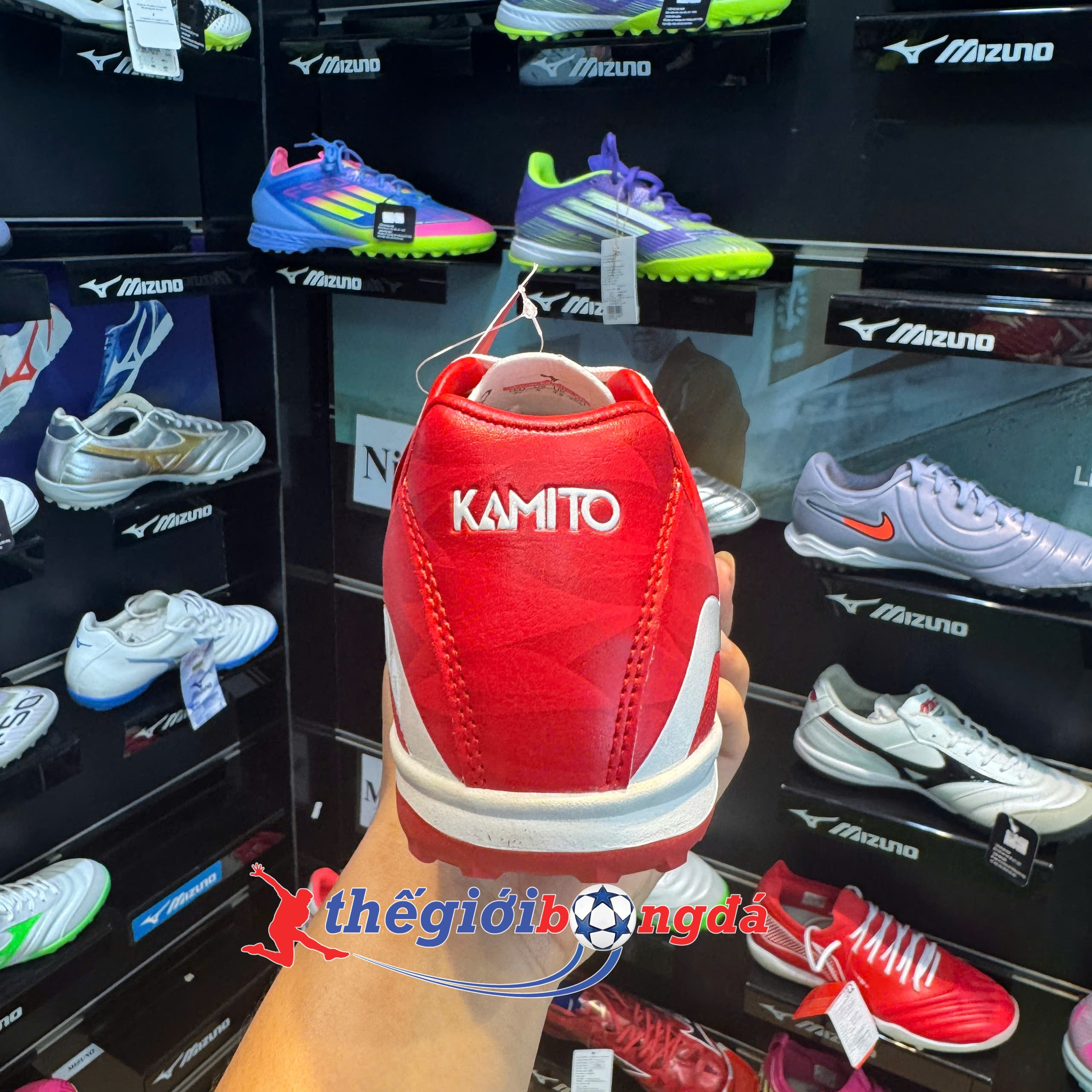 Giày Kamito Velocidad Kid TF Fire Back - Đỏ Trắng