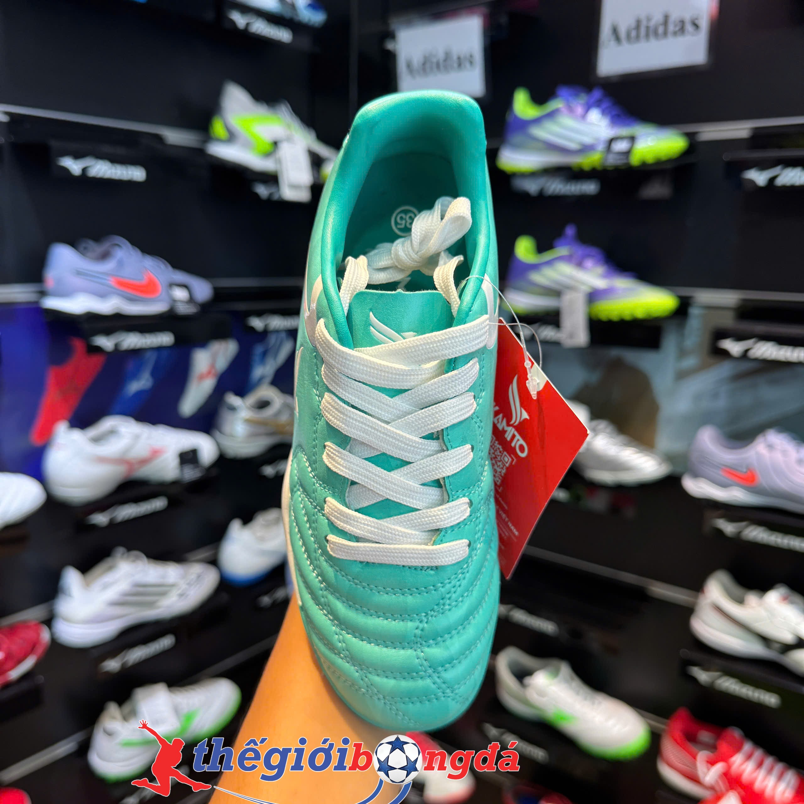 Kamito Velocidad Kid TF Fire Back - Xanh mint