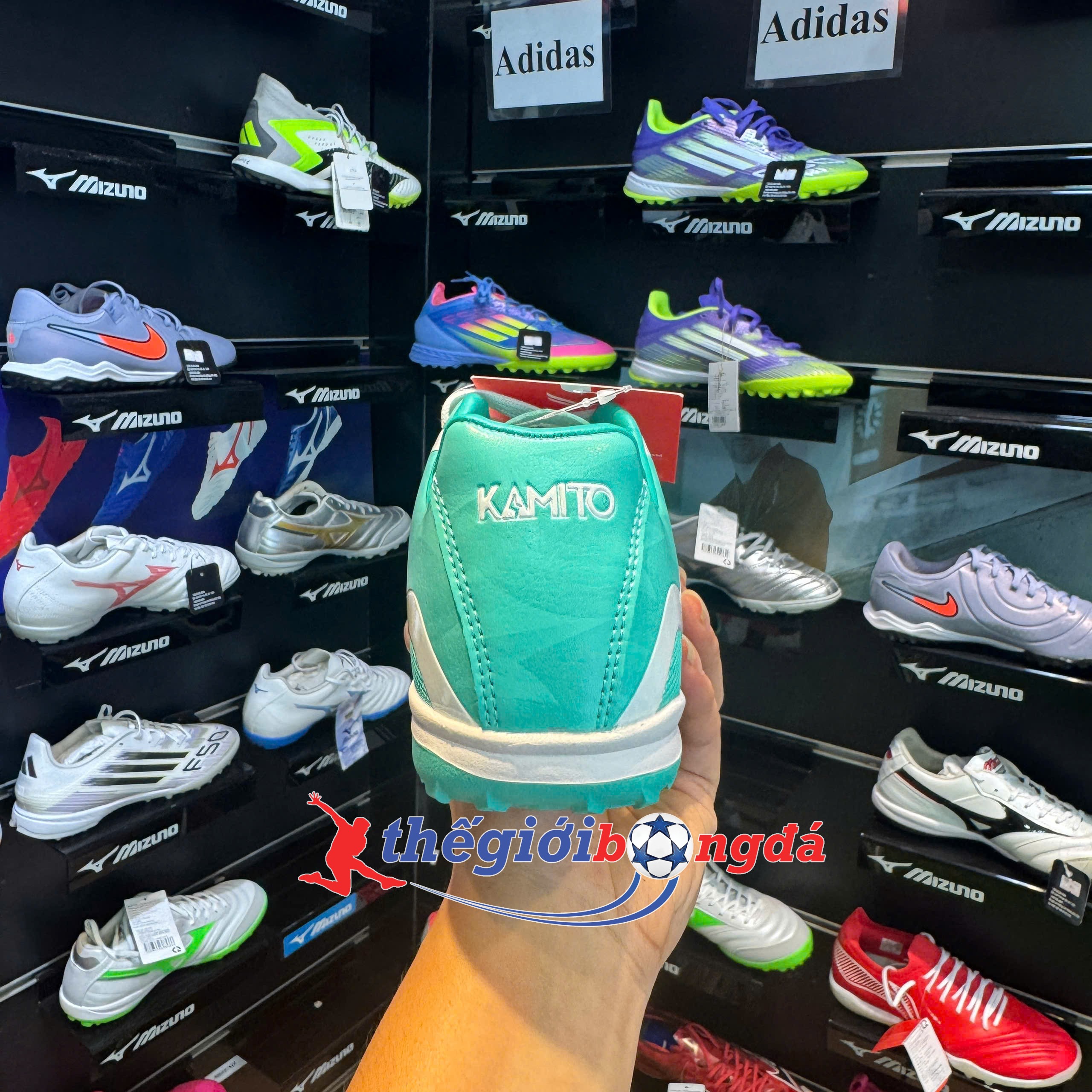 Kamito Velocidad Kid TF Fire Back - Xanh mint