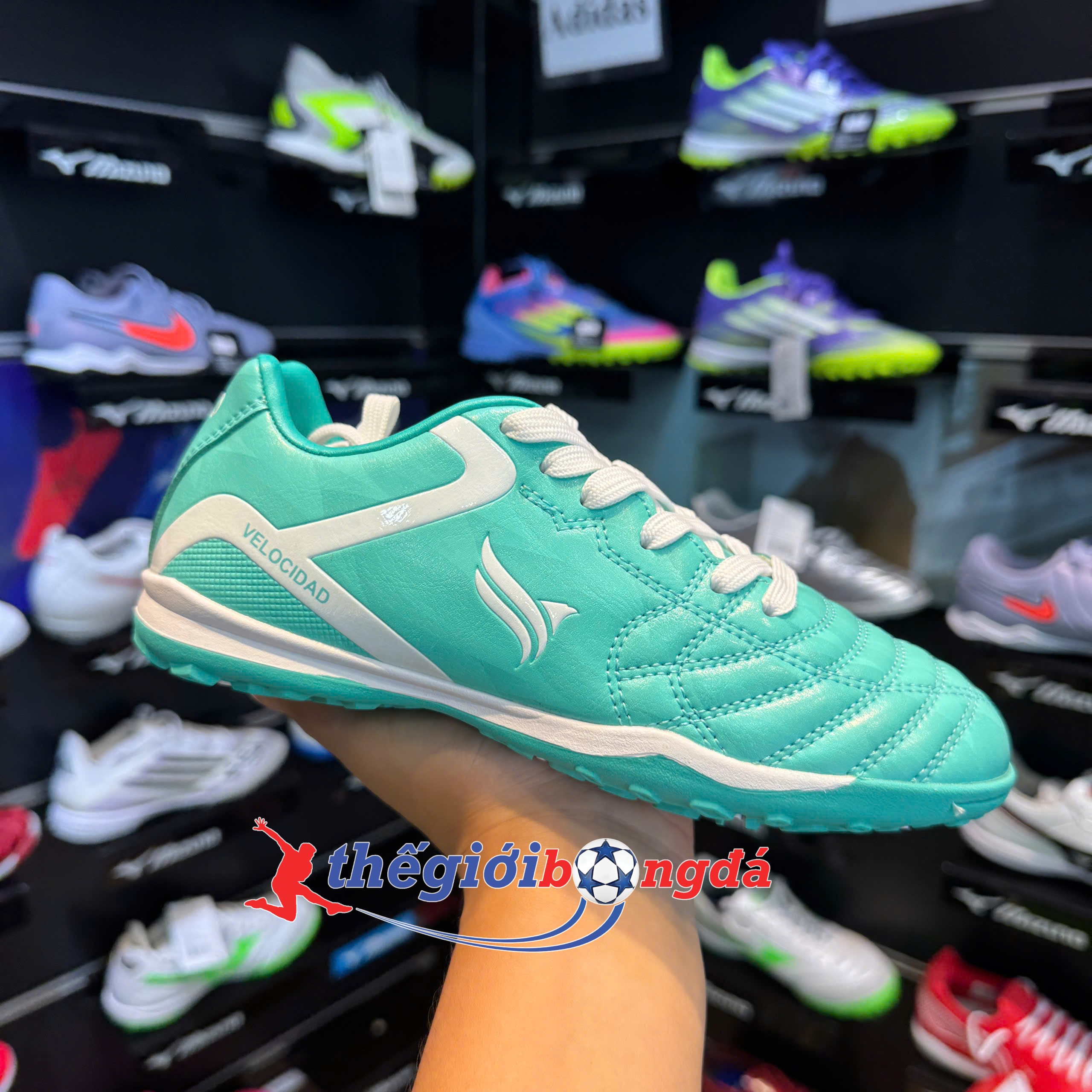 Kamito Velocidad Kid TF Fire Back - Xanh mint