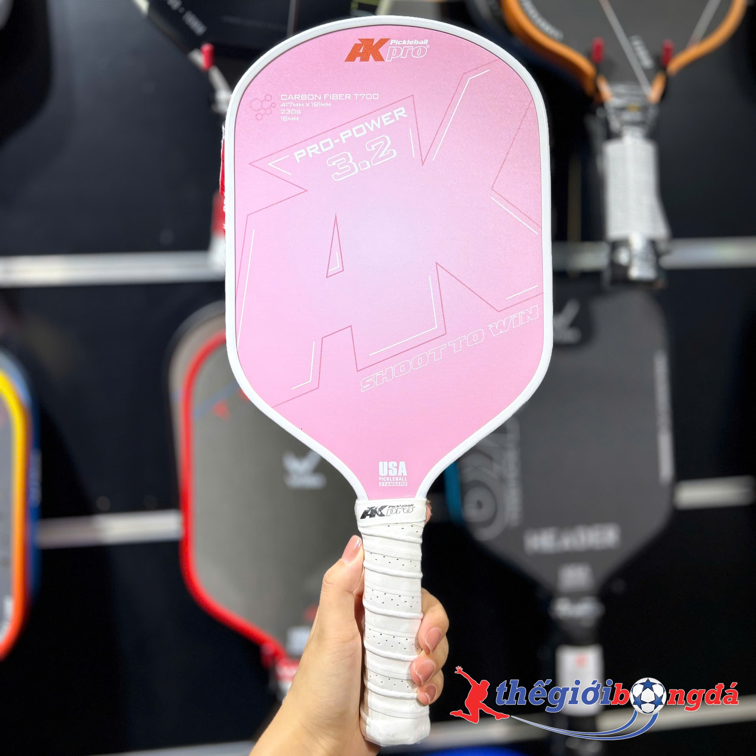 Vợt Pickleball Akpro PRO-POWER 3.2 Carbon T700