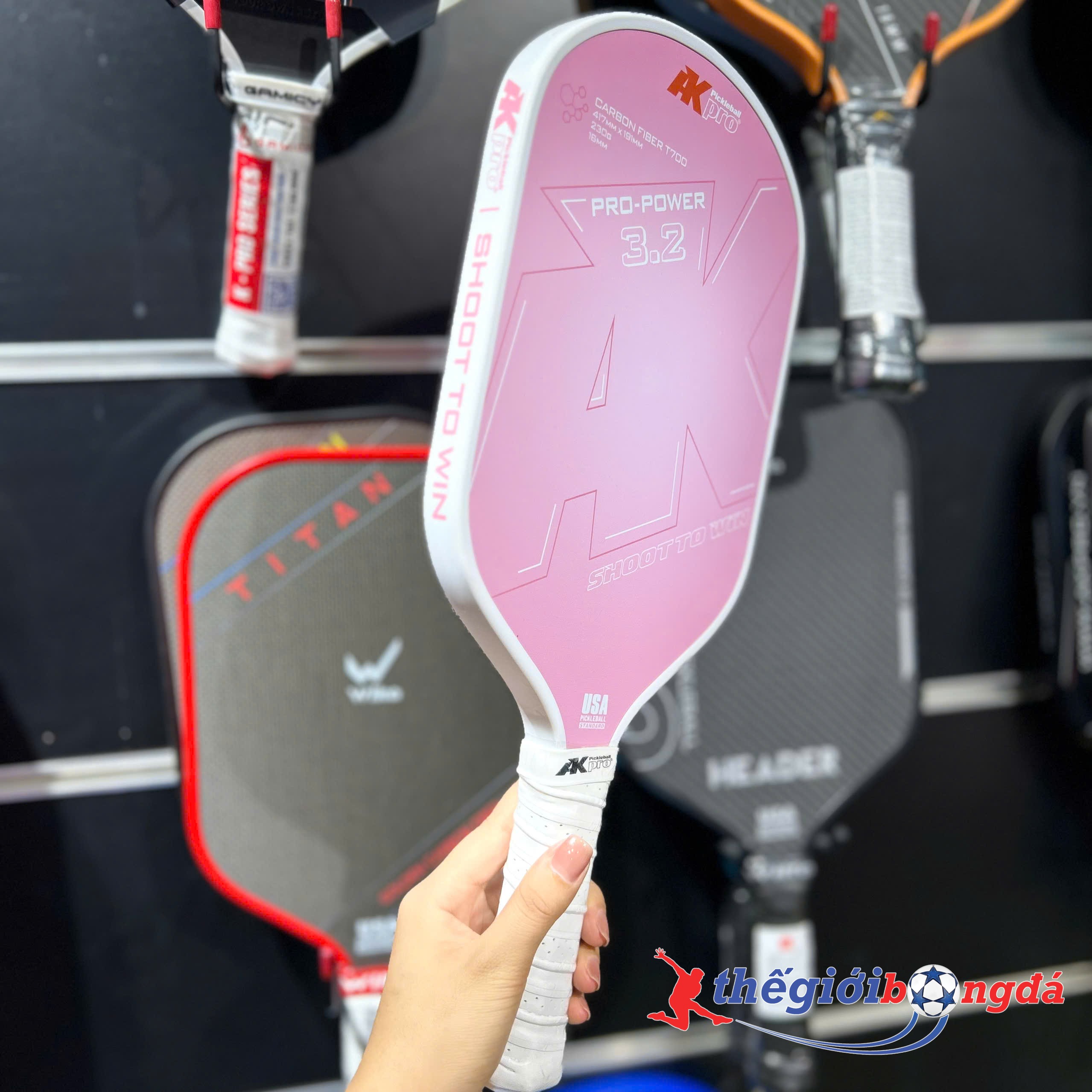 Vợt Pickleball Akpro PRO-POWER 3.2 Carbon T700