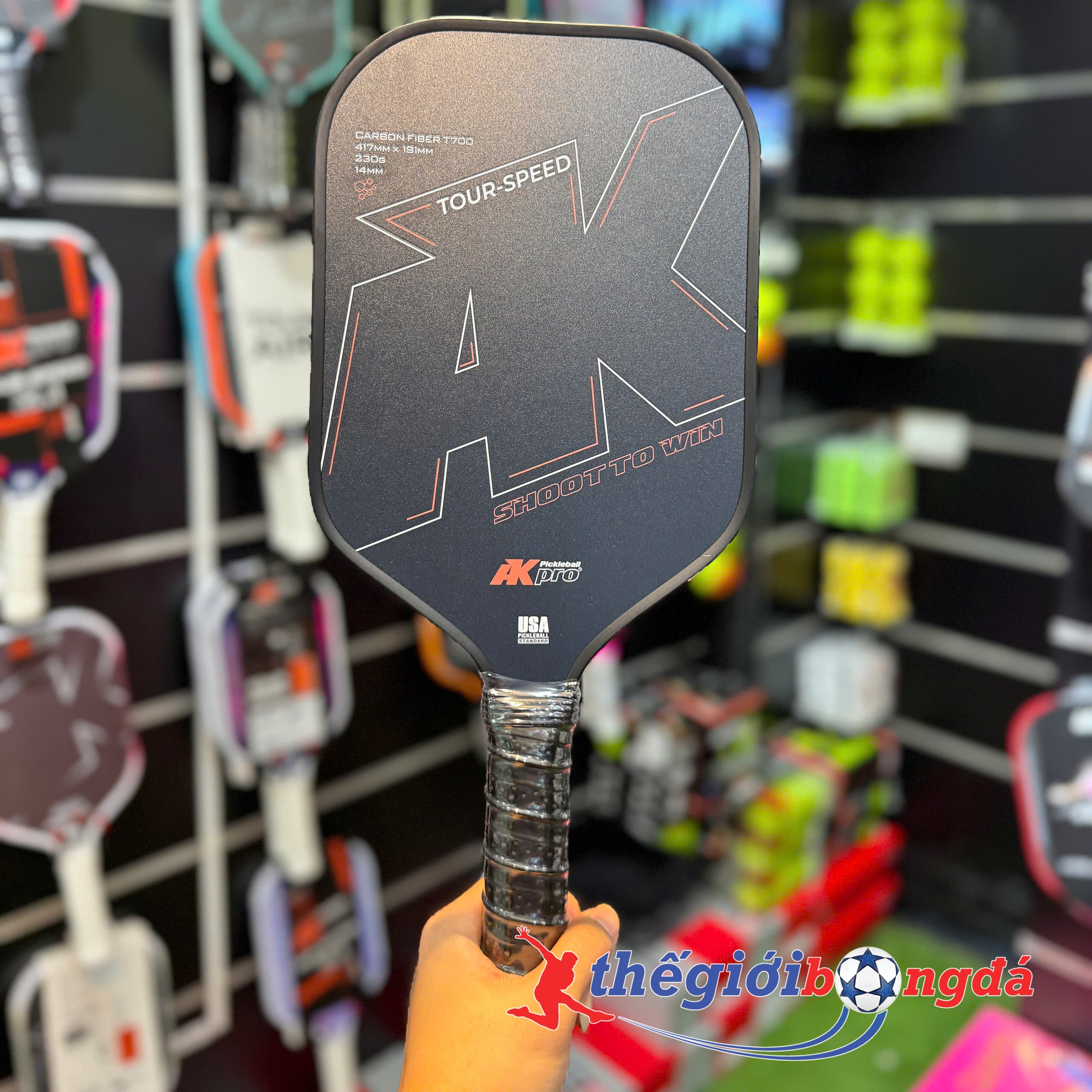 Vợt Pickleball Akpro TOUR-SPEED Carbon T700