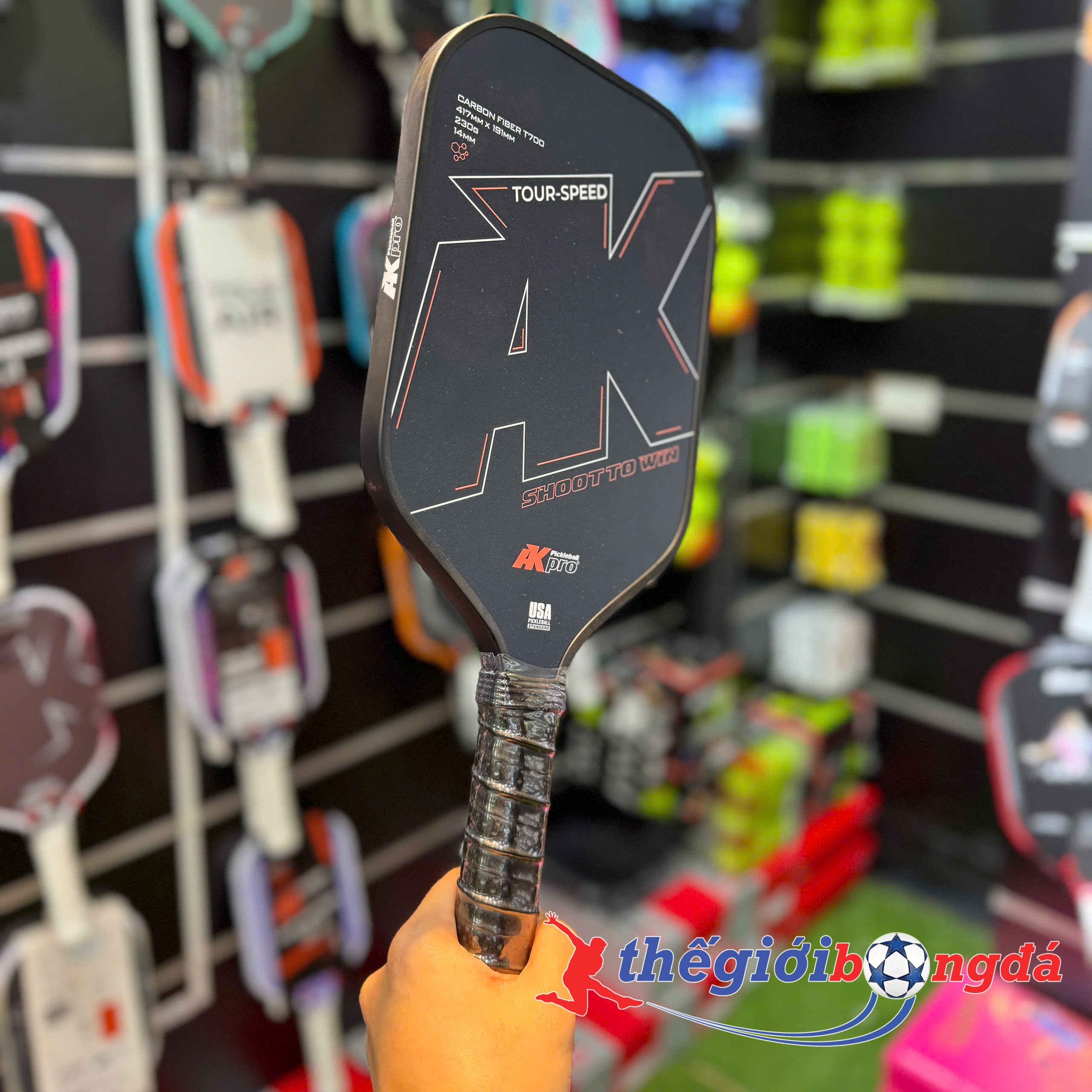 Vợt Pickleball Akpro TOUR-SPEED Carbon T700
