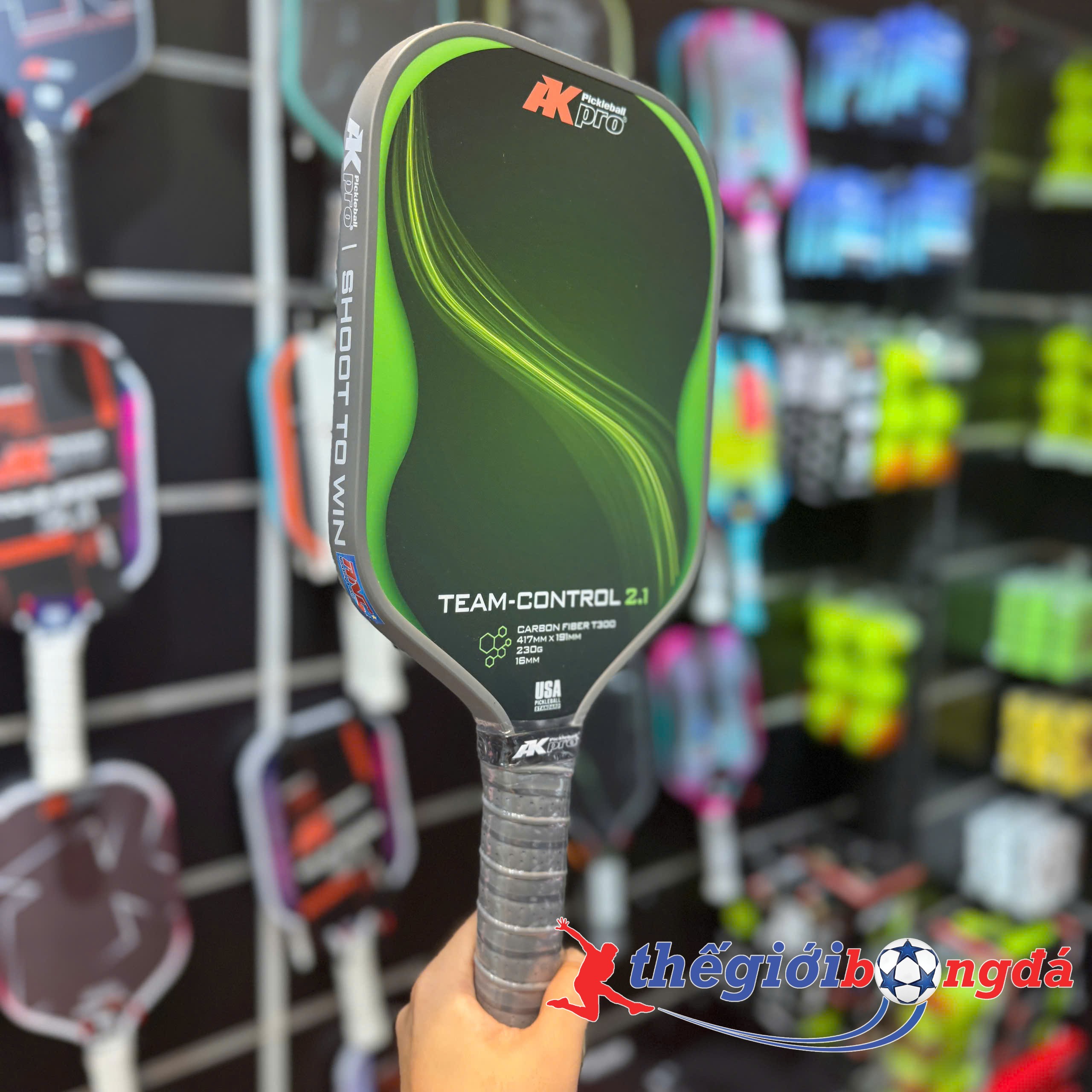 Vợt Pickleball Akpro TEAM-CONTROL 2.1 – Carbon T300
