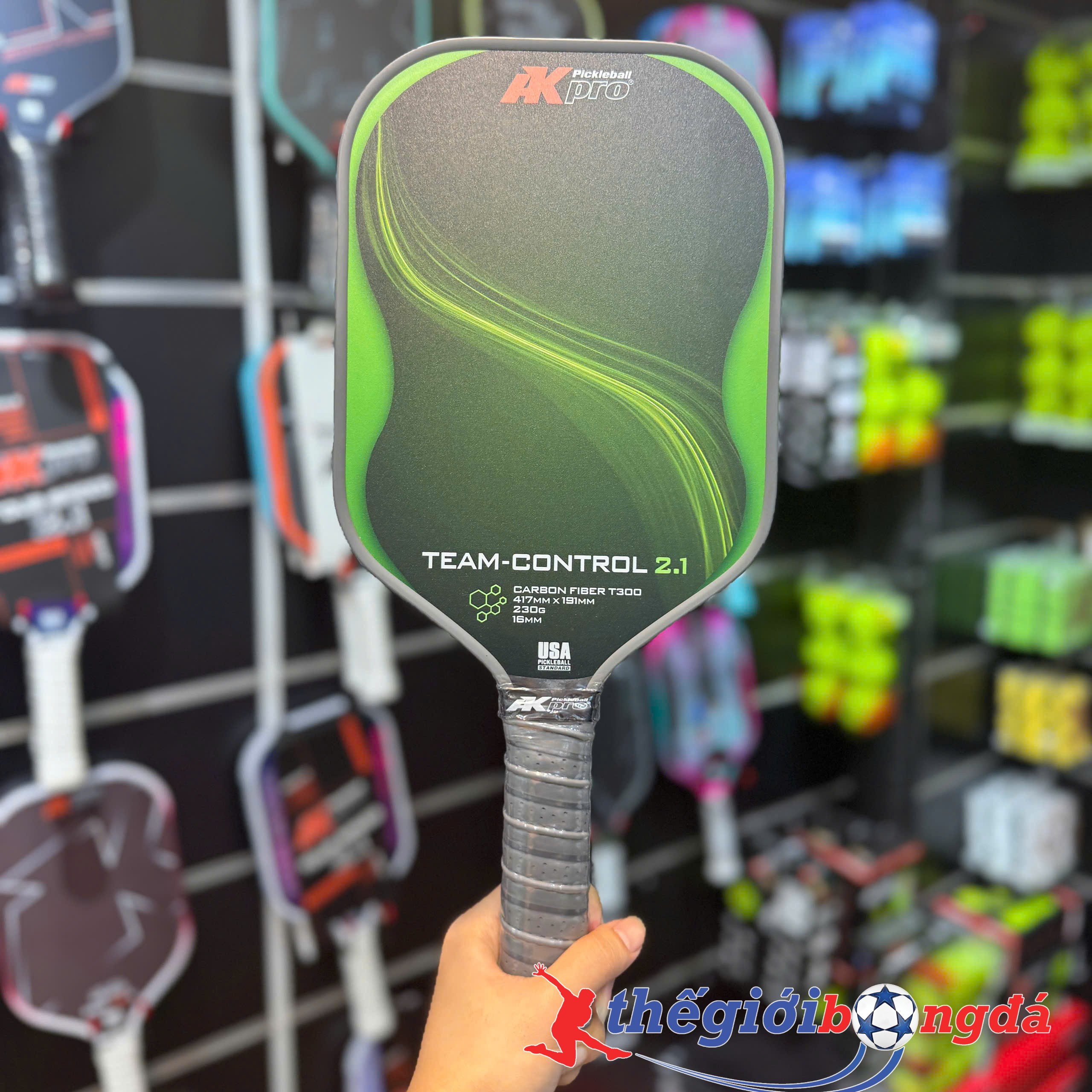 Vợt Pickleball Akpro TEAM-CONTROL 2.1 – Carbon T300