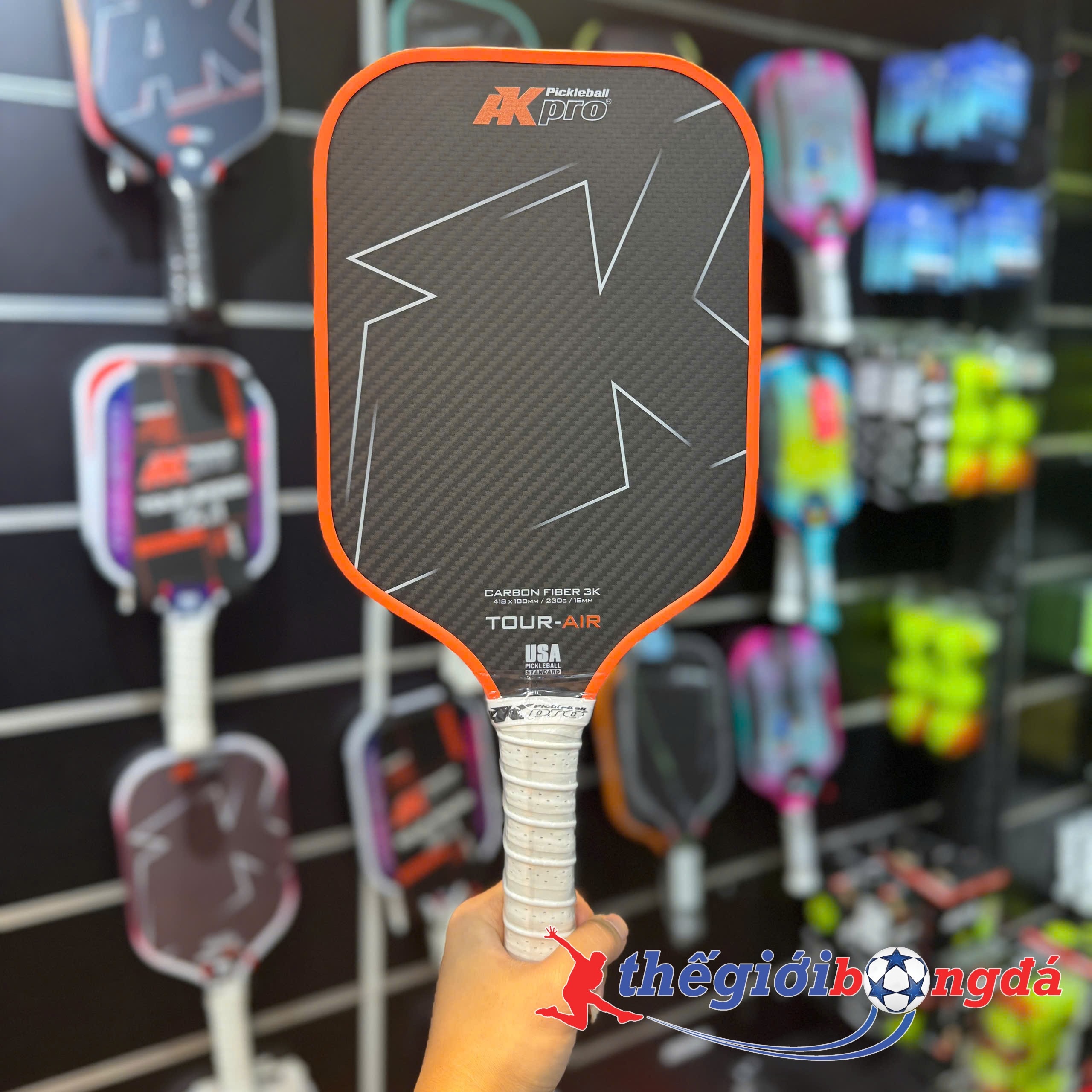 Vợt Pickleball AKpro Tour - Air Cam - Carbon 3K