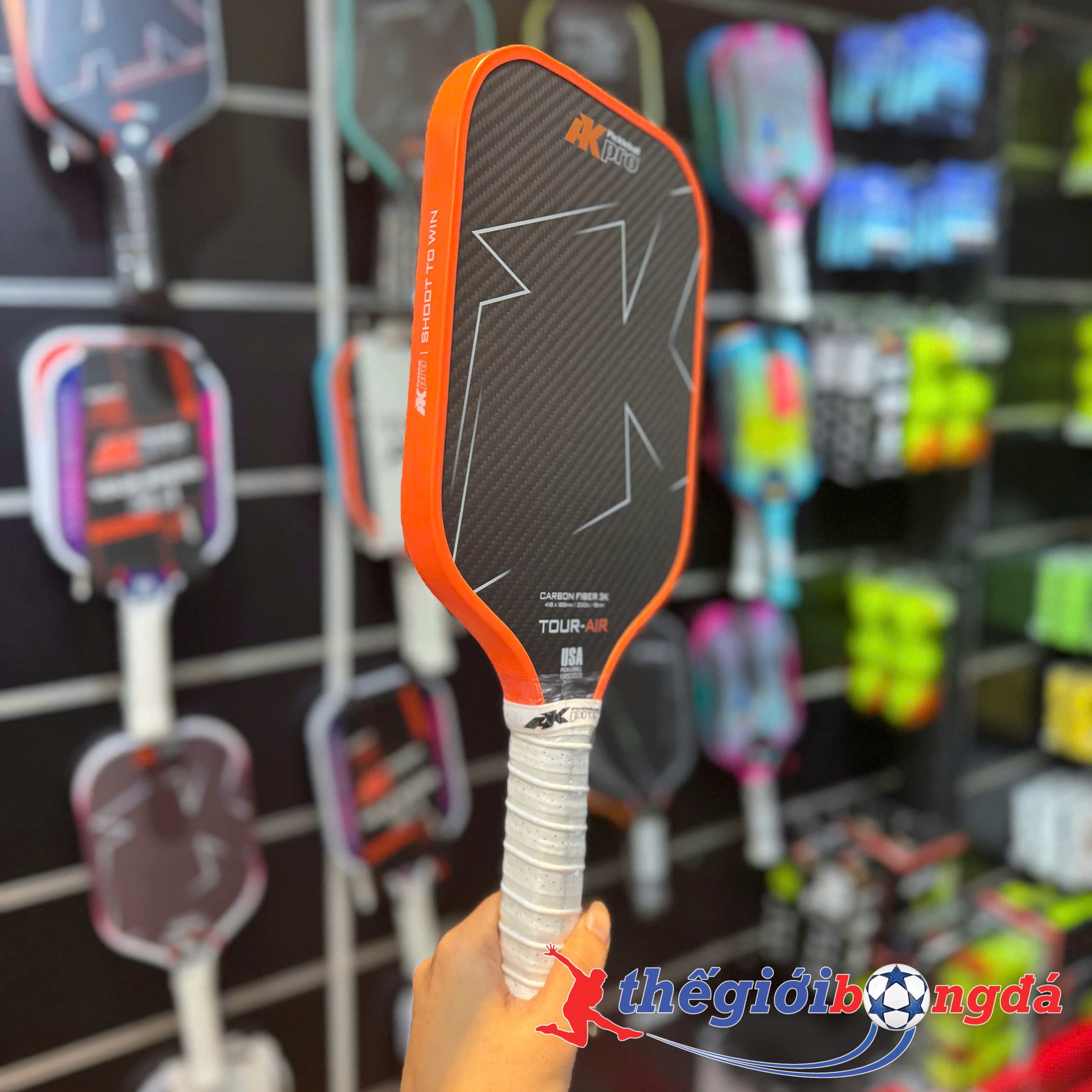 Vợt Pickleball AKpro Tour - Air Cam - Carbon 3K