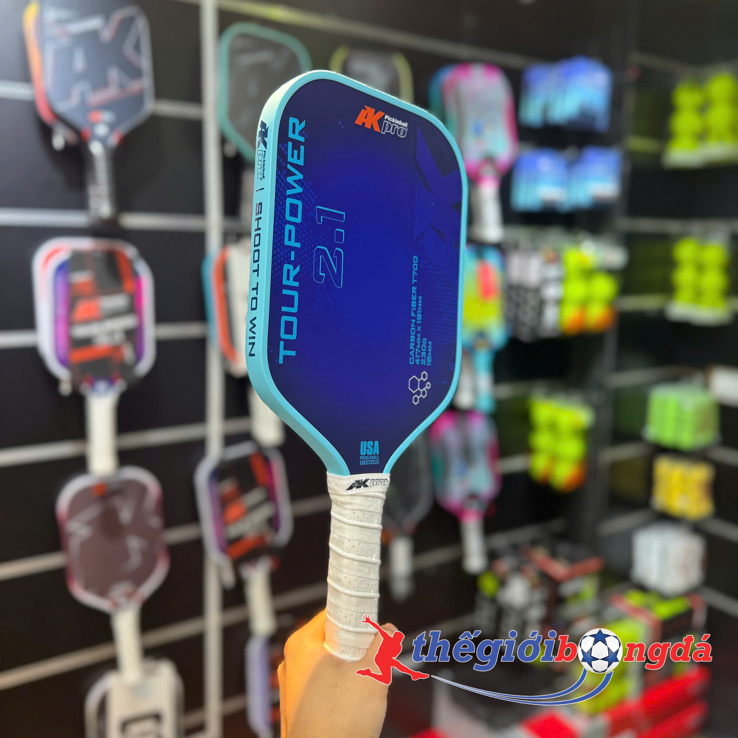 Vợt Pickleball Akpro TOUR-POWER 2.1 – Carbon T700