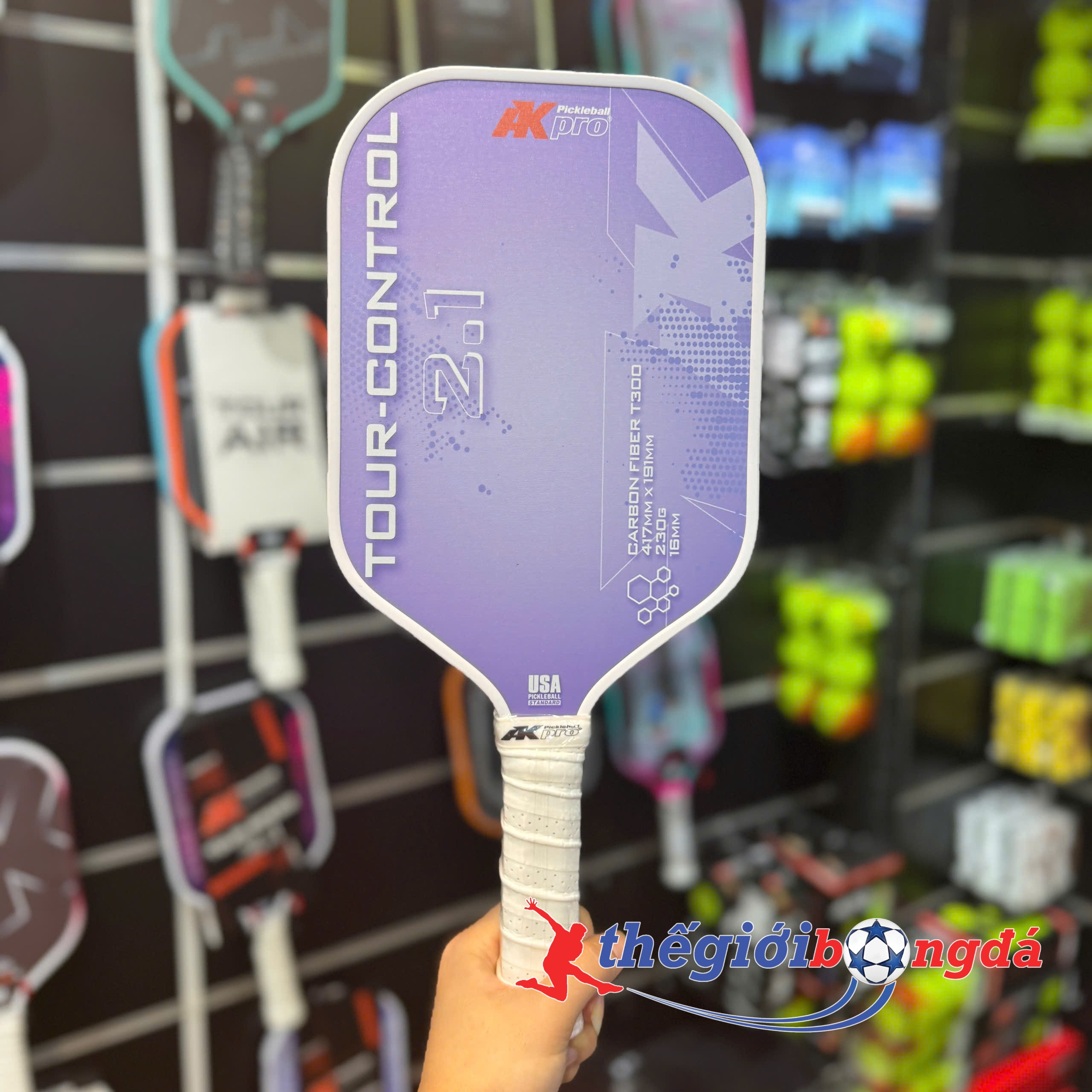 Vợt Pickleball Akpro TOUR-CONTROL 2.1 Carbon T300