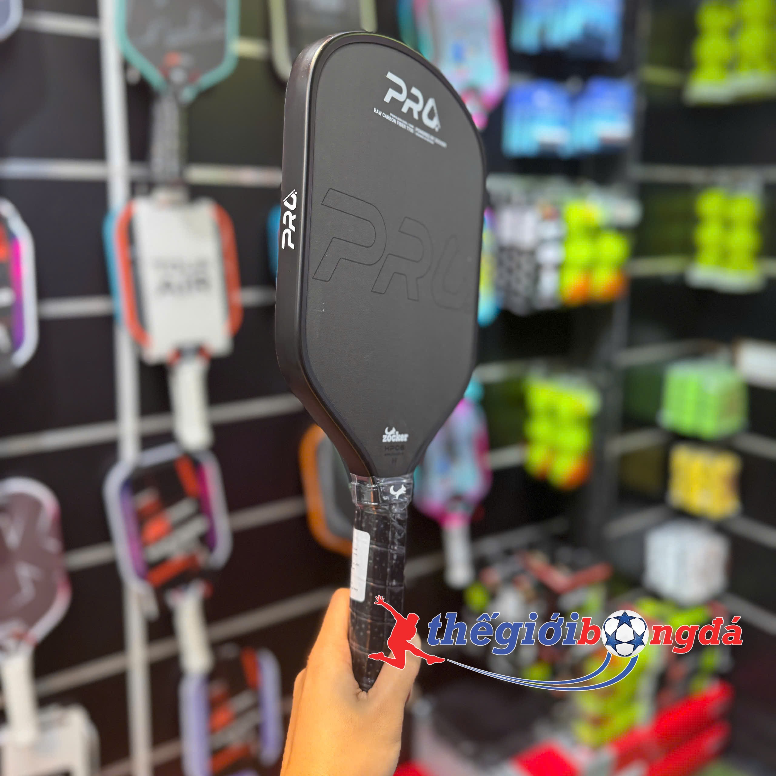 Vợt Pickleball Zocker HP06 Pro Series Power - Đen