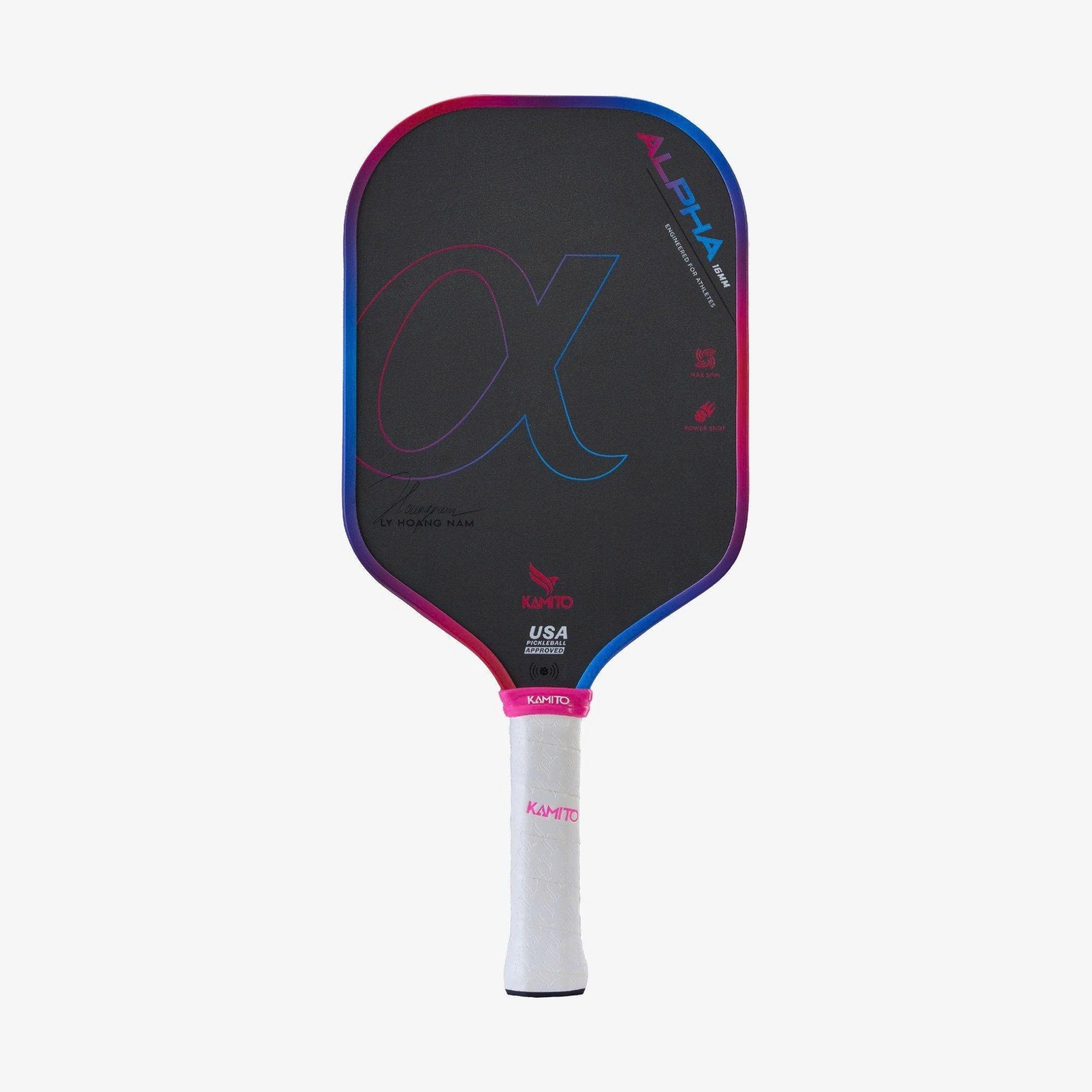 Vợt Pickleball Kamito Alpha (16mm) đỏ tím - xanh lam