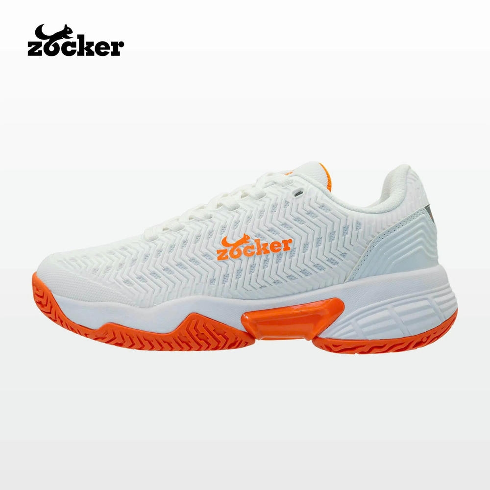 Giày Pickleball Nam/Nữ Zocker Aspire White/Orange
