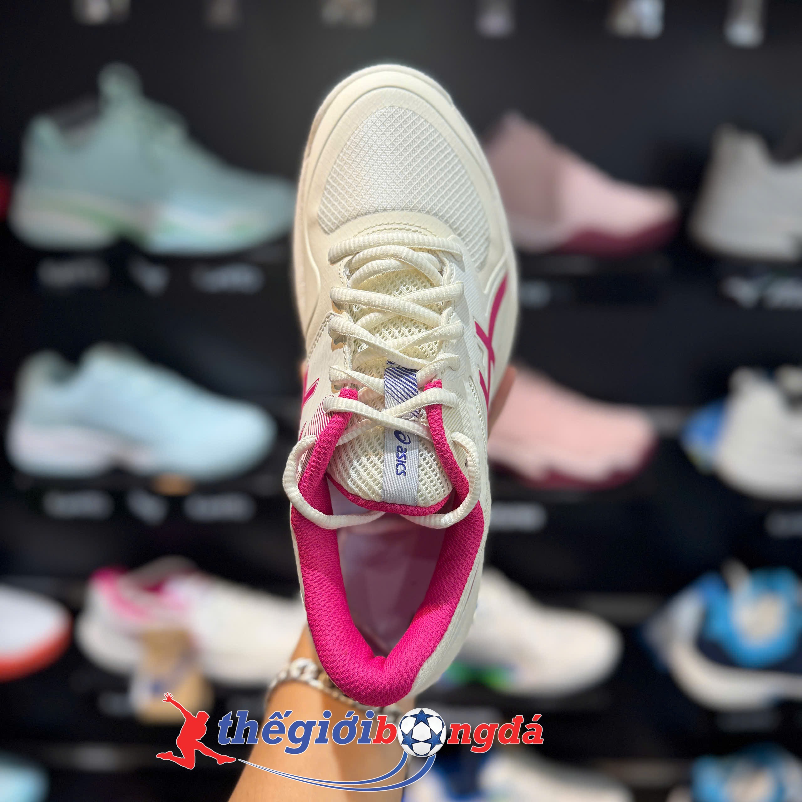Giày Pickleball/tennis Nữ Asics Game FF ‘Cream Bright Rose’ 1042A281-102