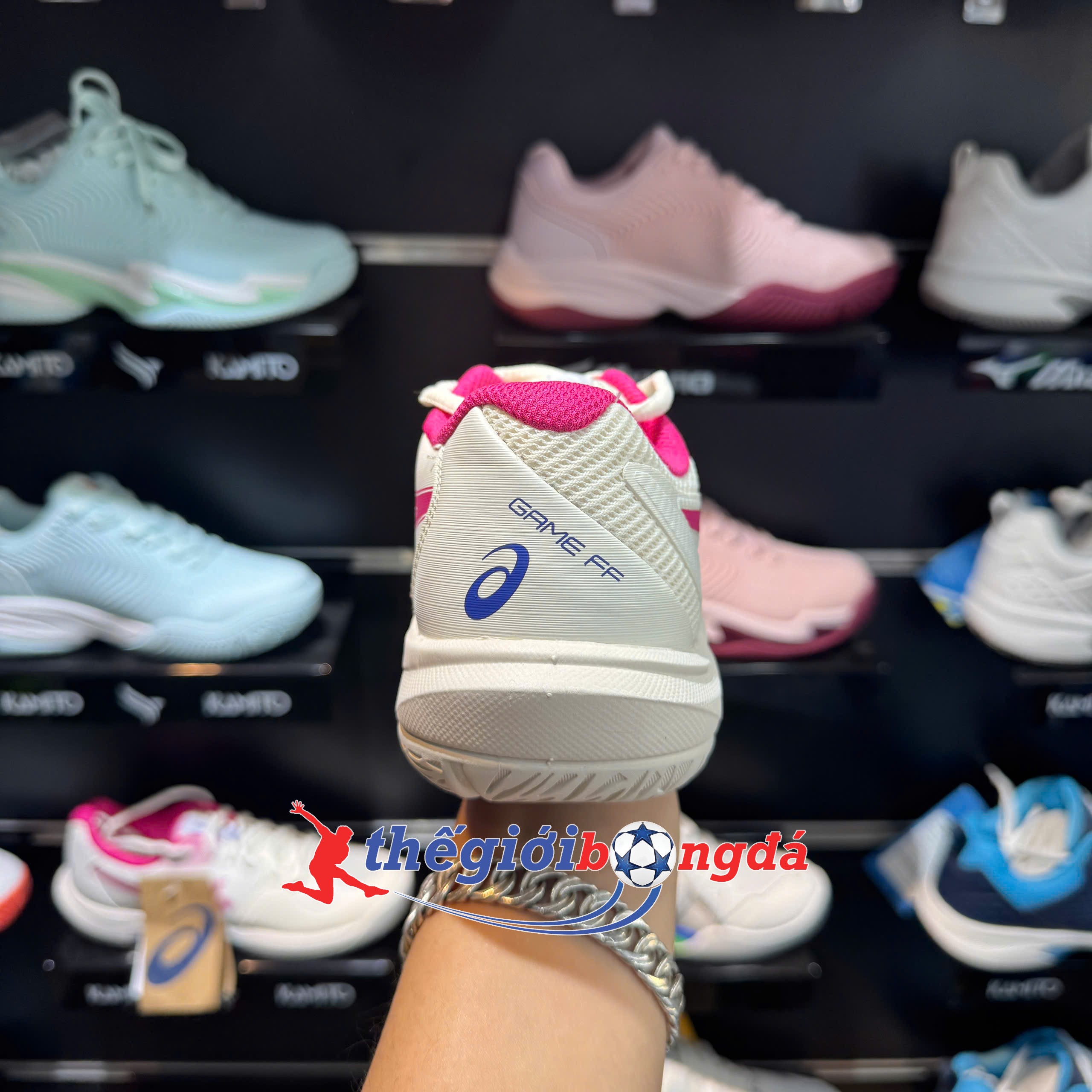 Giày Pickleball/tennis Nữ Asics Game FF ‘Cream Bright Rose’ 1042A281-102