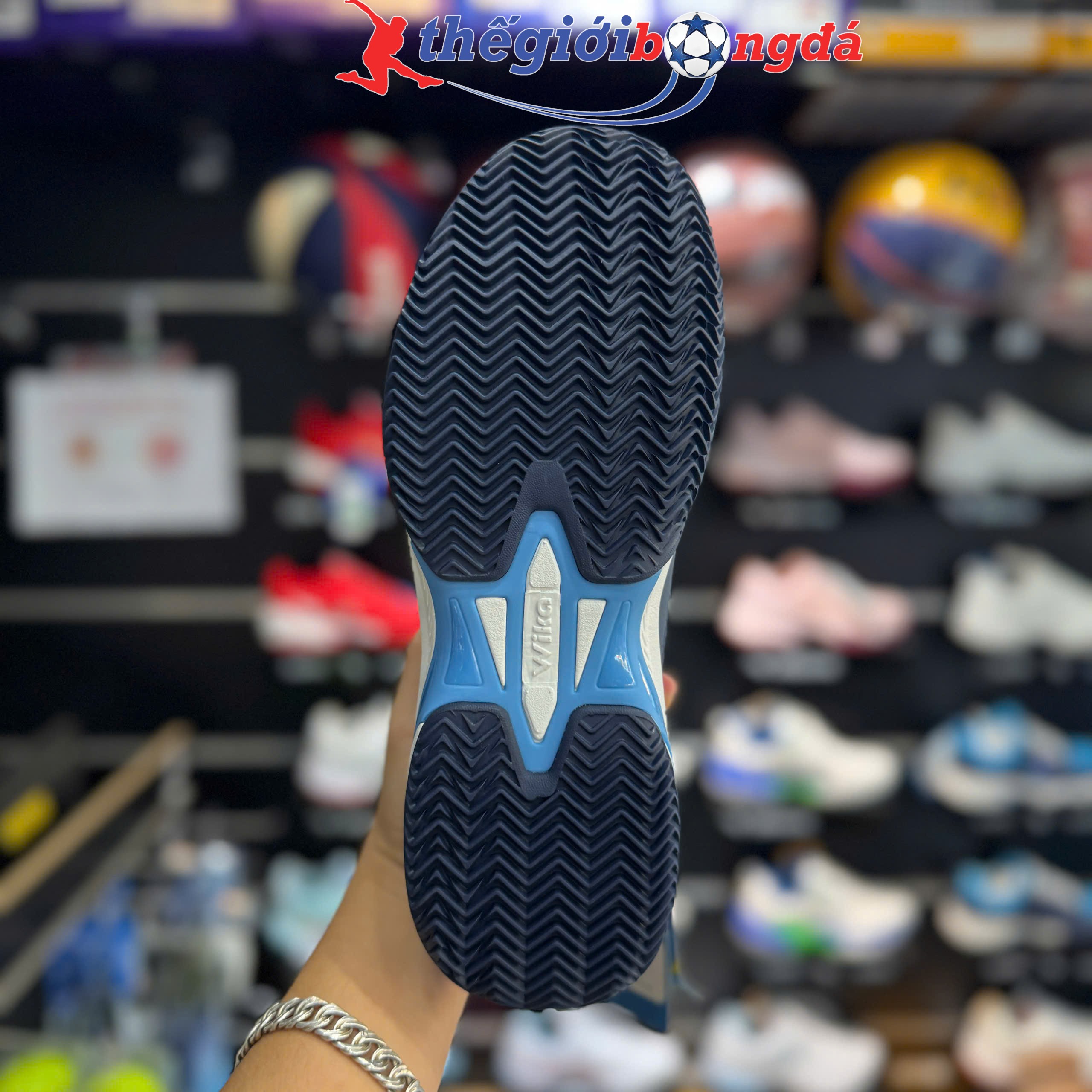 Giày Pickleball Wika VETEX Quang Dương - Xanh Navy