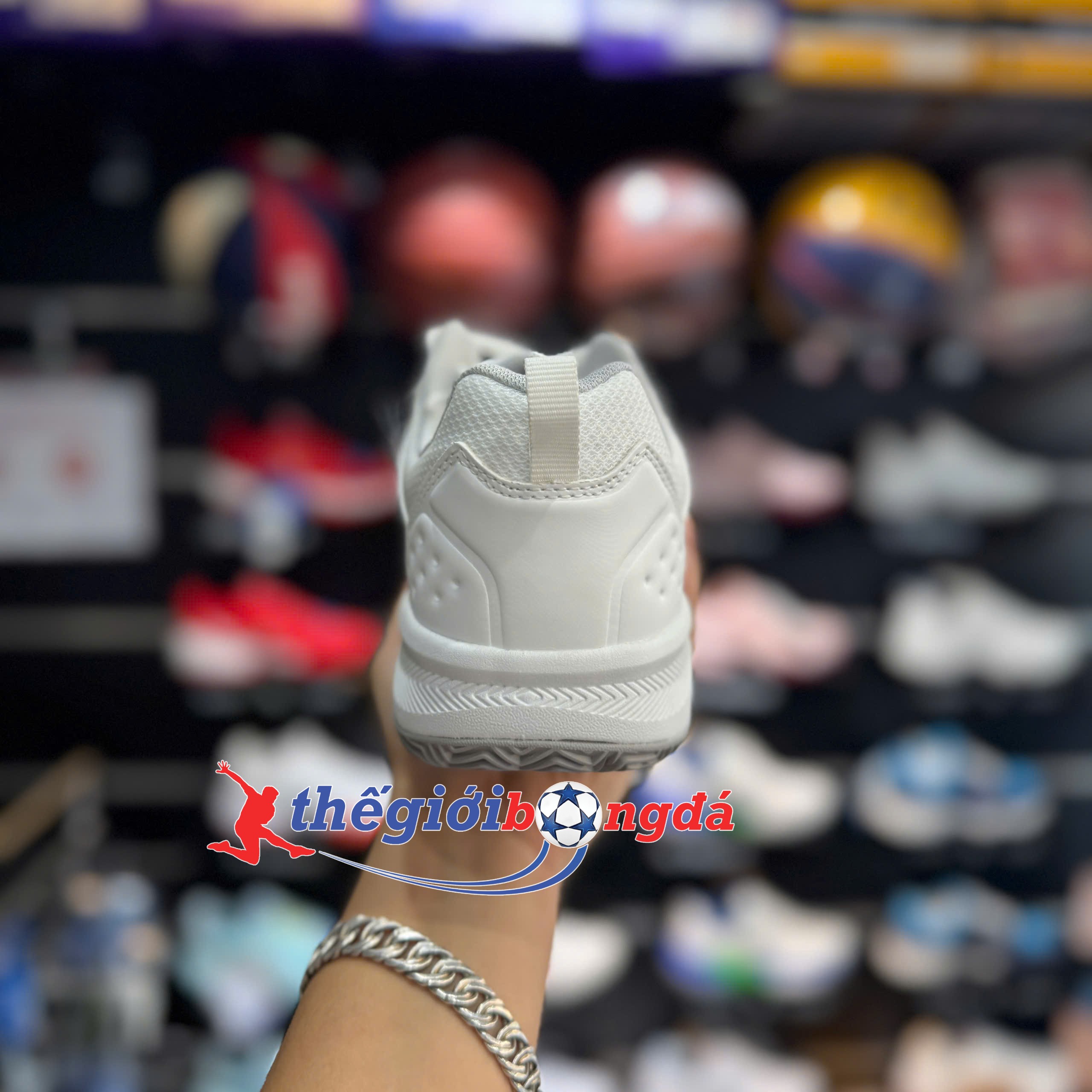 Giày Pickleball Wika VETEX Quang Dương - Trắng xám