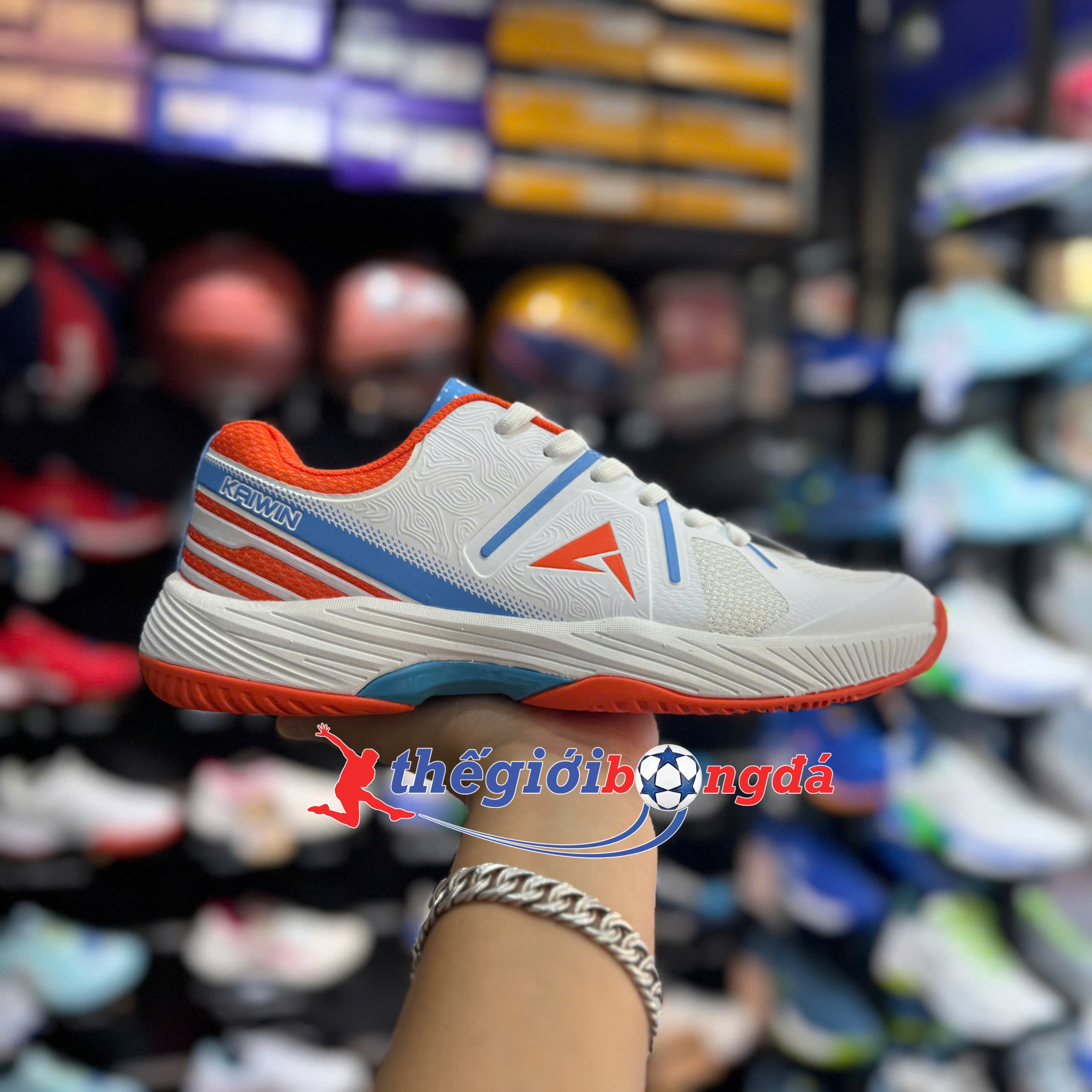 Giày Thể Thao Pickleball Kaiwin Slight - Trắng Cam