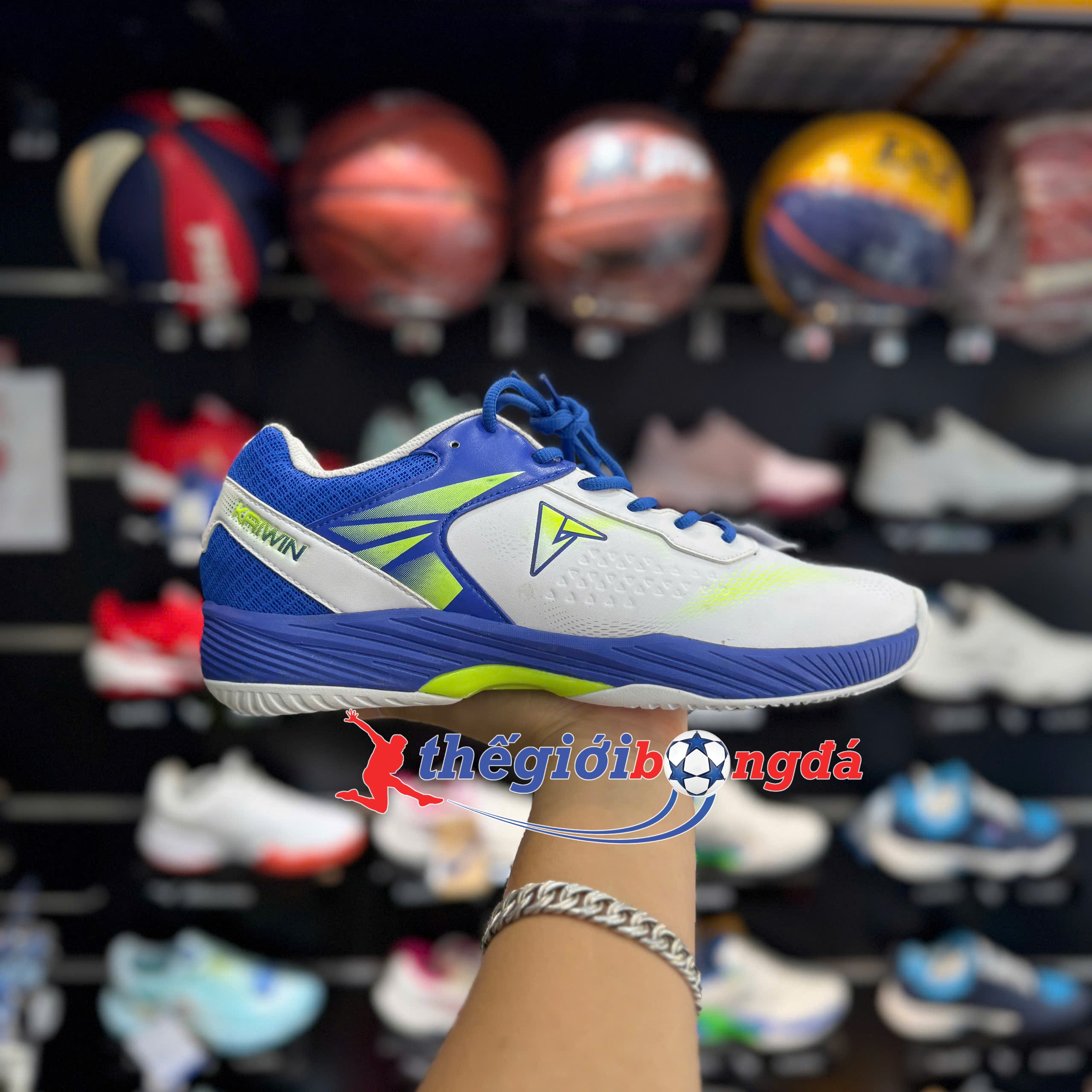 Giày Thể Thao Pickleball Kaiwin Future - Trắng Xanh