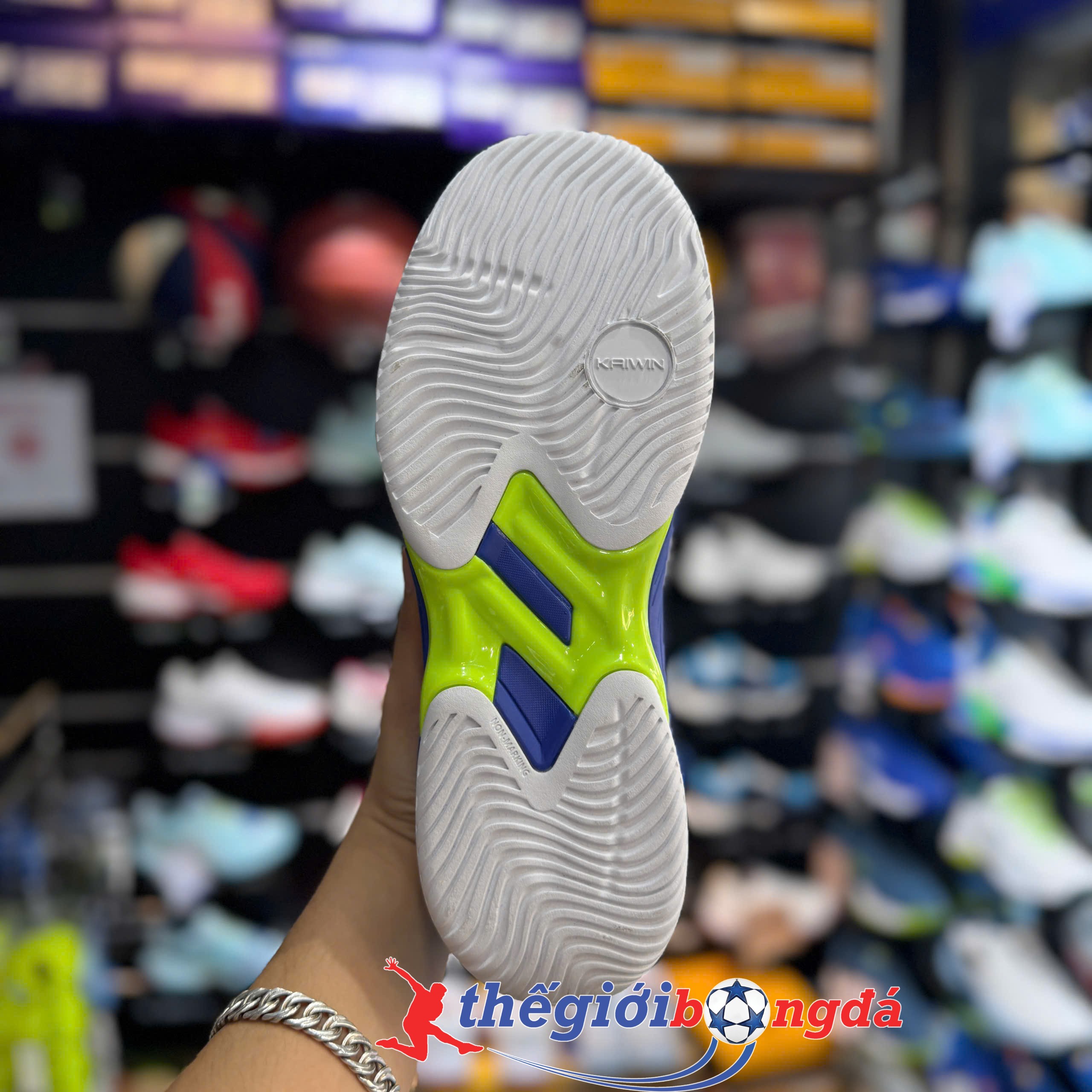 Giày Thể Thao Pickleball Kaiwin Future - Trắng Xanh