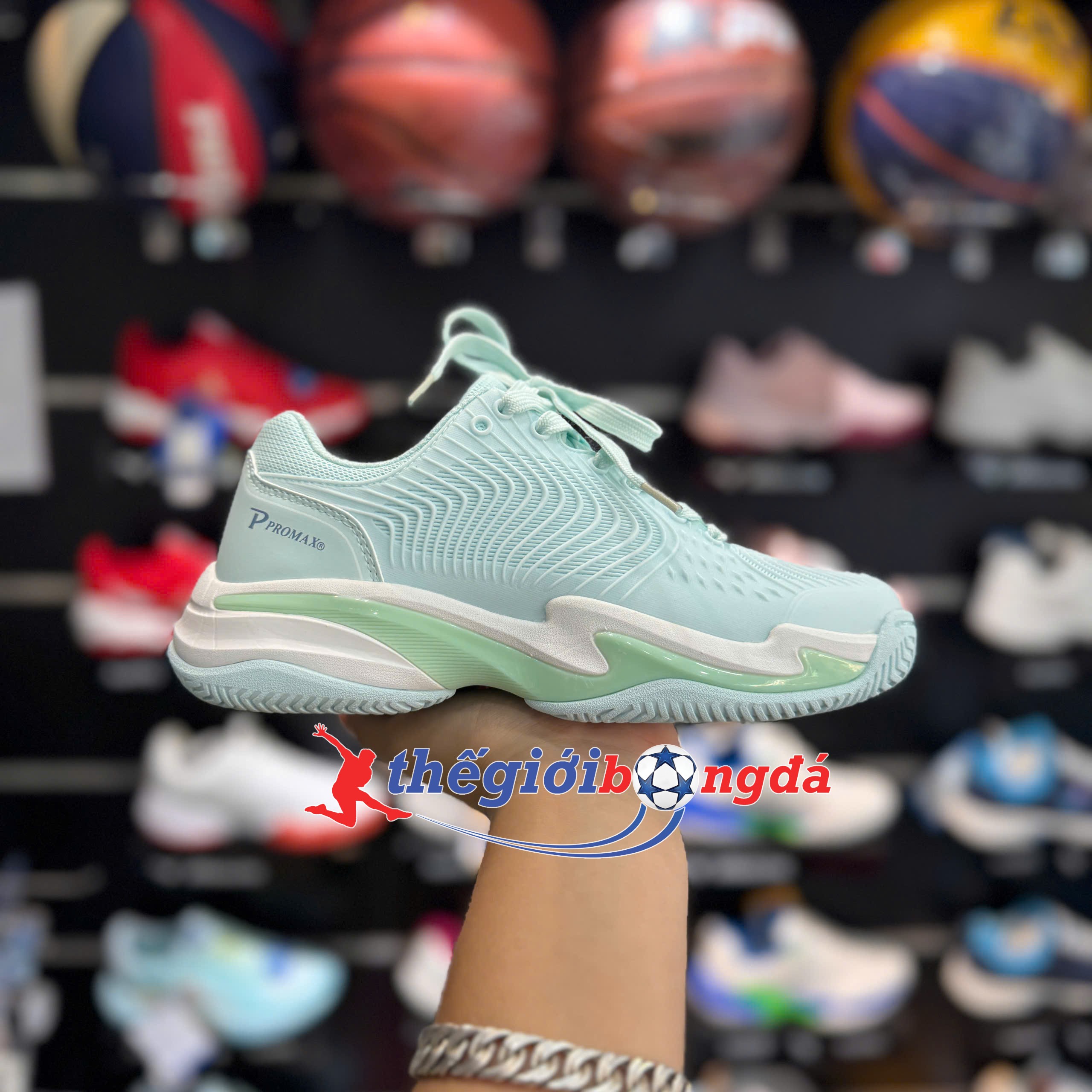 Giày Pickleball Promax PI89 xanh ngọc