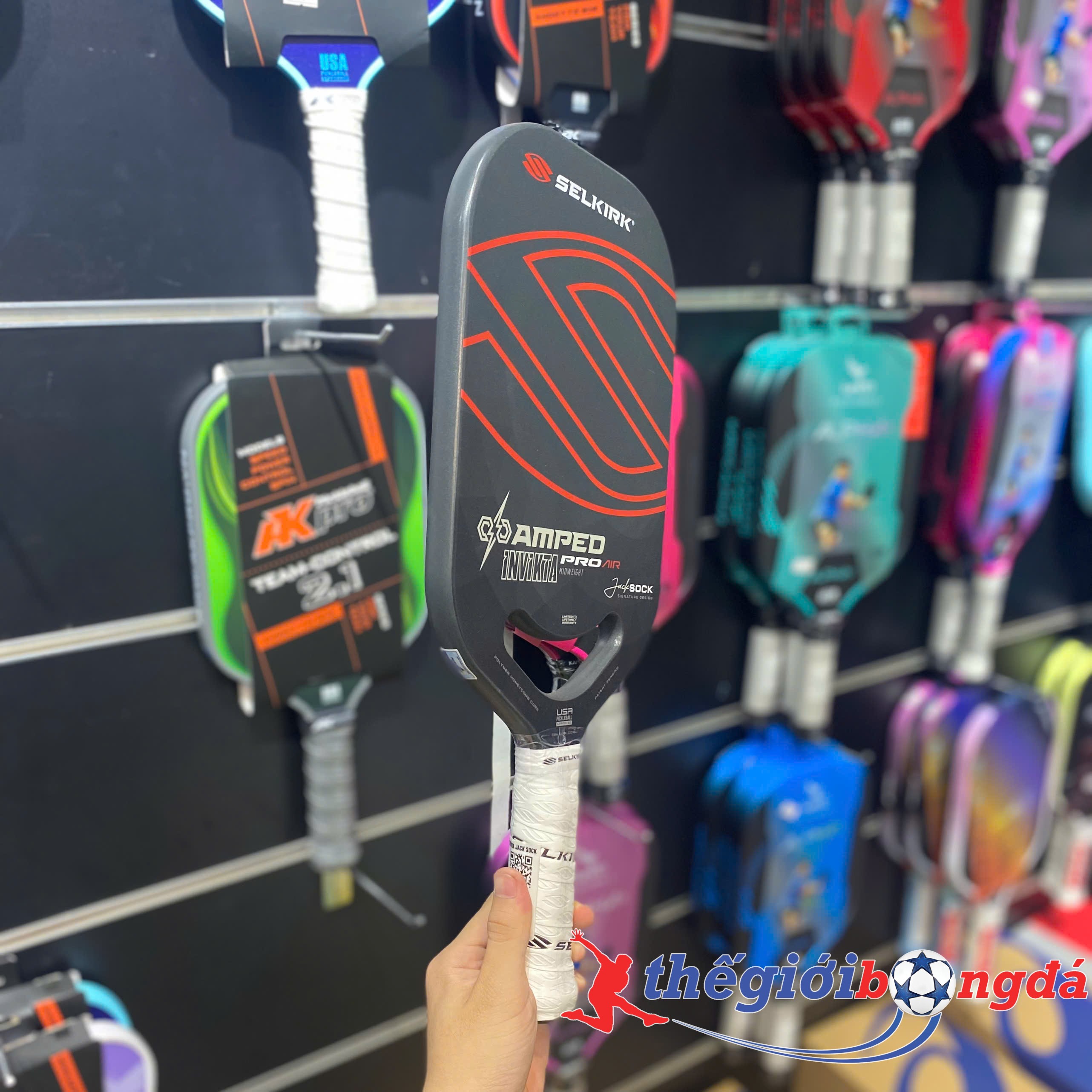 Vợt pickleball Selkirk AMPED PRO AIR Invikta Jack Sock 16mm