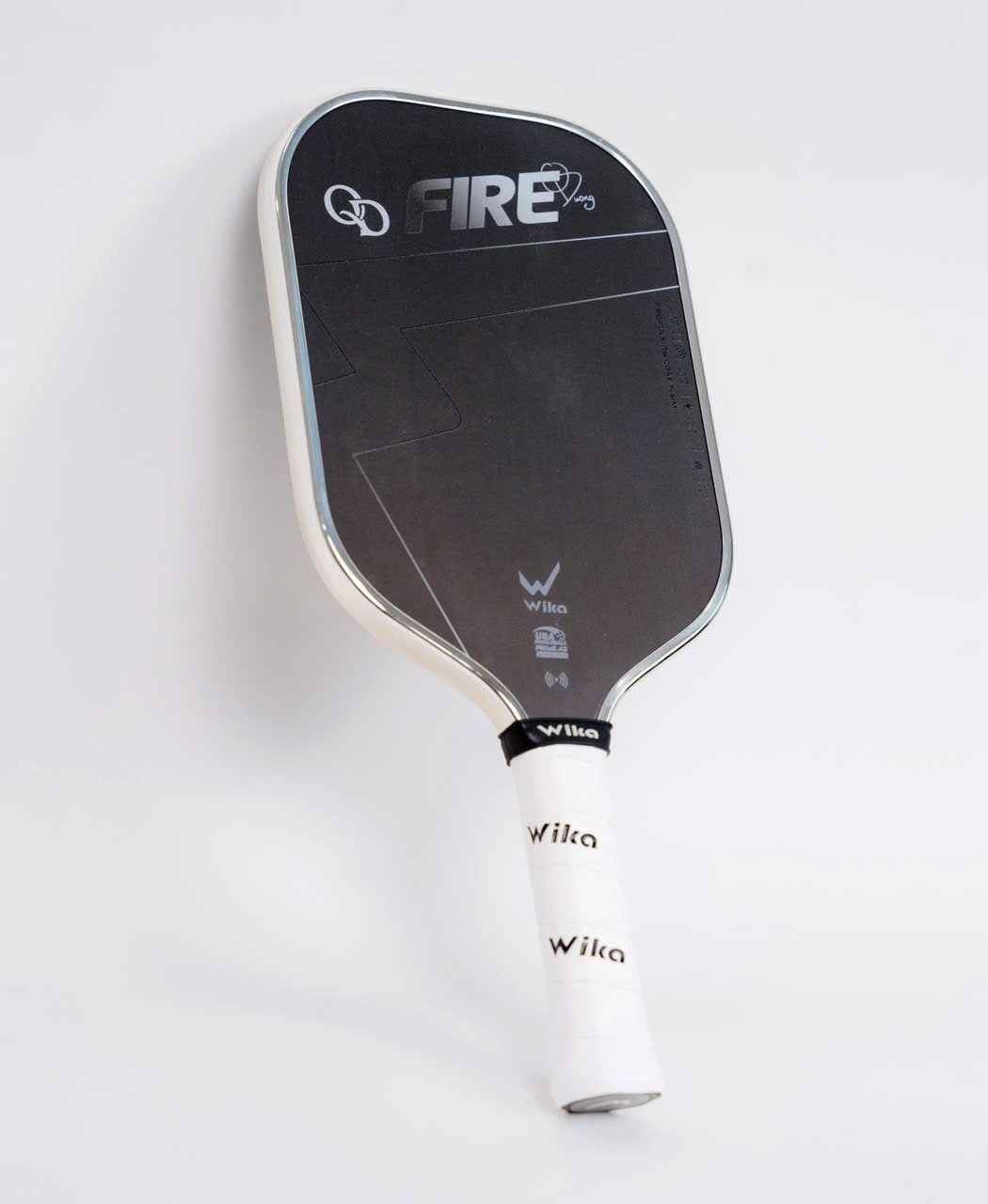 (bản viền kim loại) Vợt Pickleball Wika Fire Quang Dương 2026 - Bạc