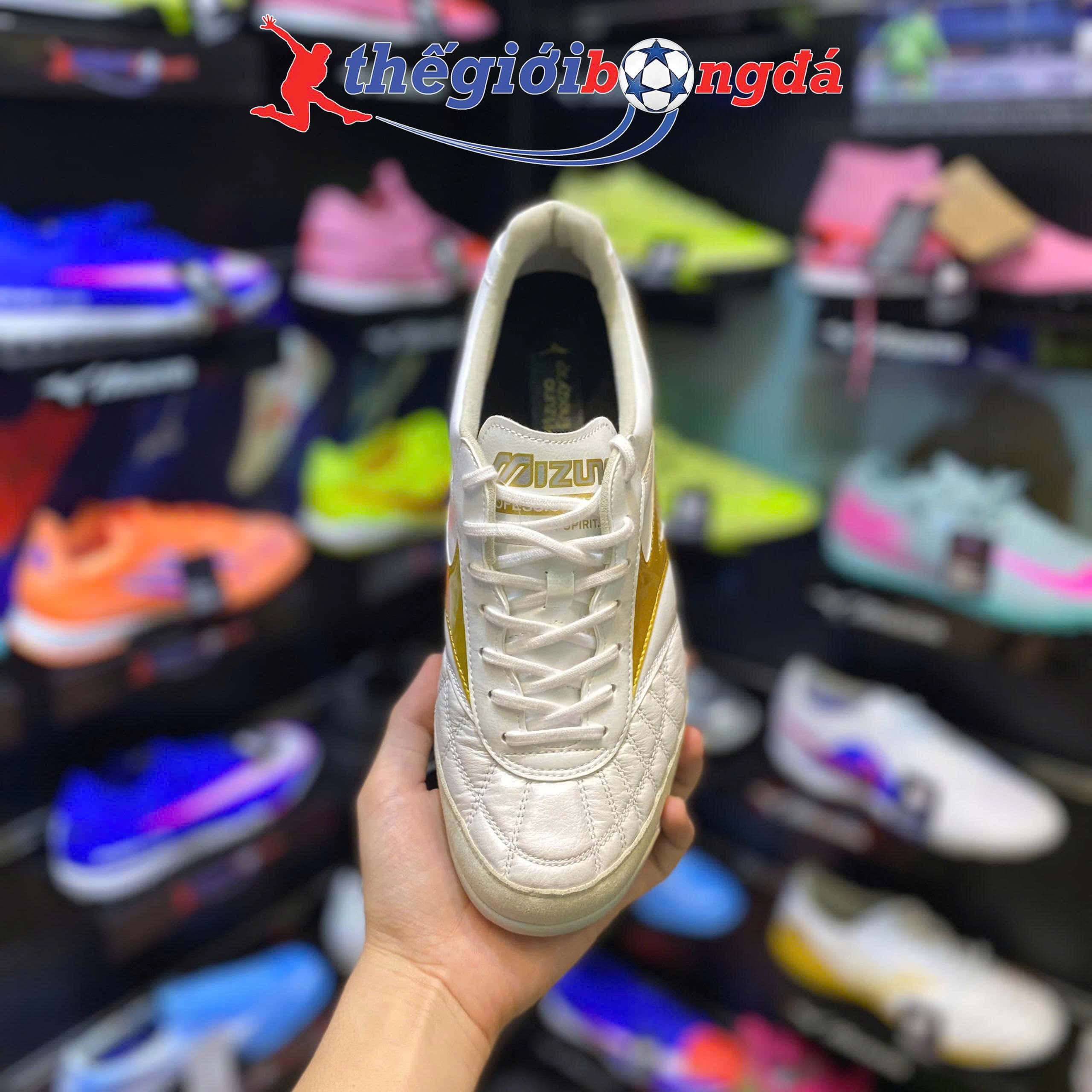 Mizuno Morelia Sala Japan TF - Trắng/Vàng Q1GB260250