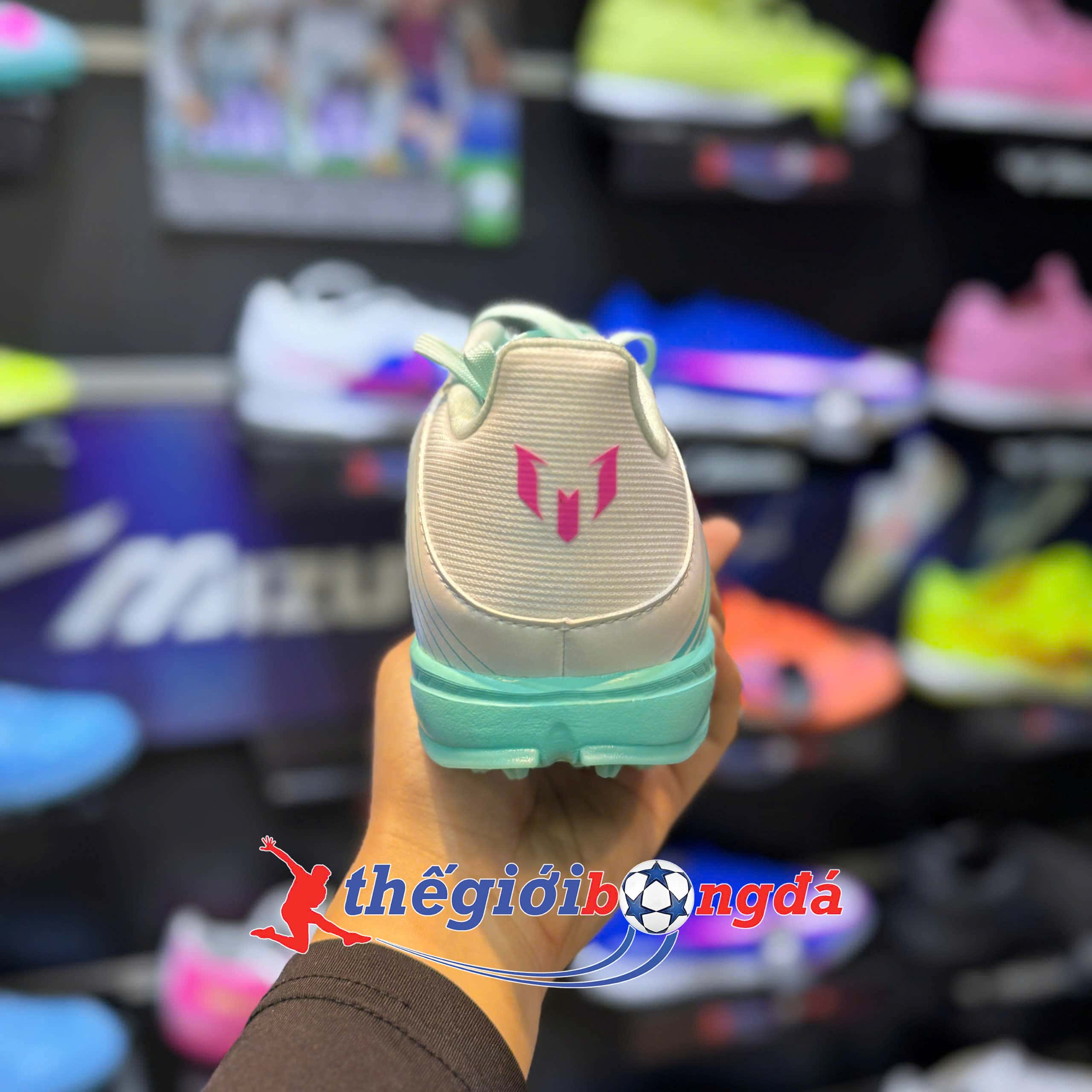 ADIDAS F50 MESSI LEAGUE TF - JQ0937 Xanh Trắng