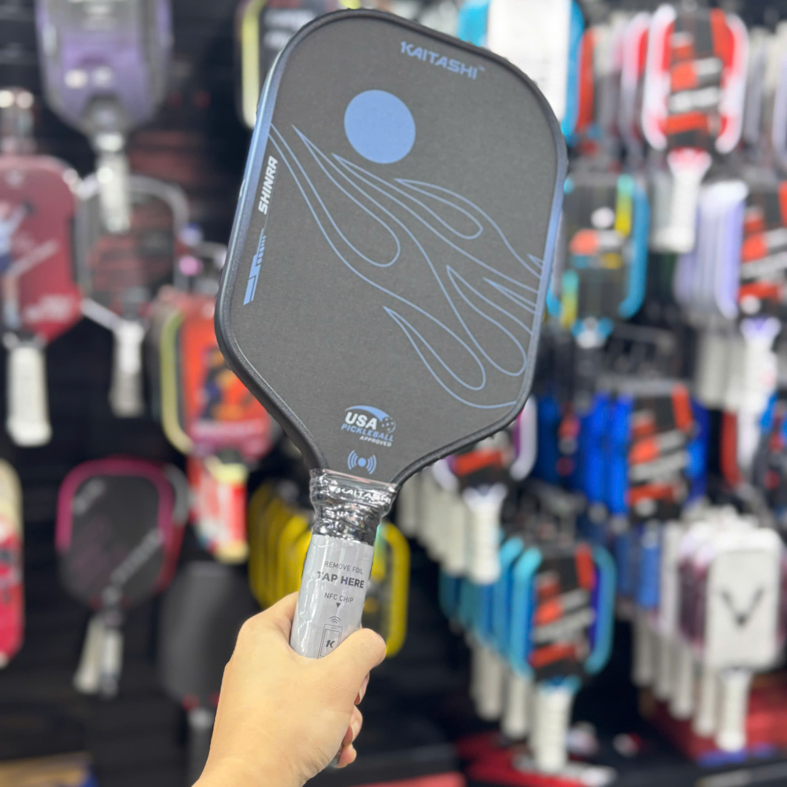 Vợt Pickleball Kaitashi xanh bạc