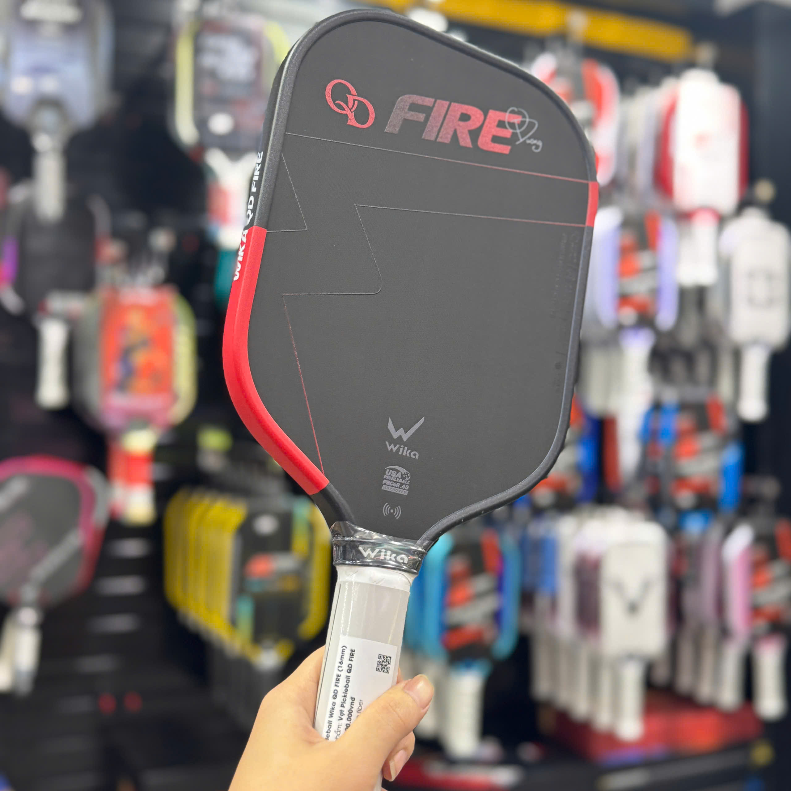 Vợt Pickleball Wika Fire Quang Dương 2026 - Đỏ