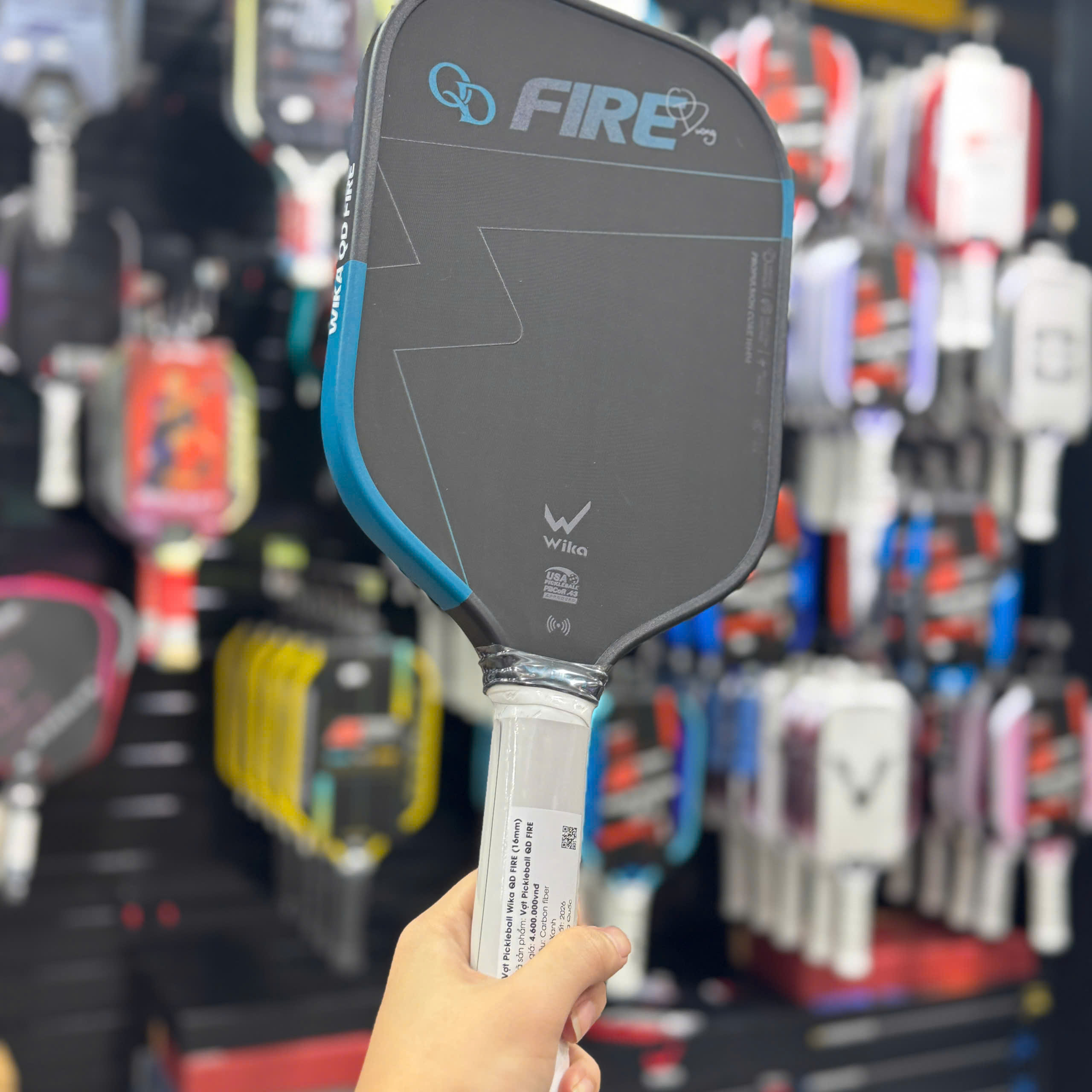Vợt Pickleball Wika Fire Quang Dương 2026 - Xanh dương