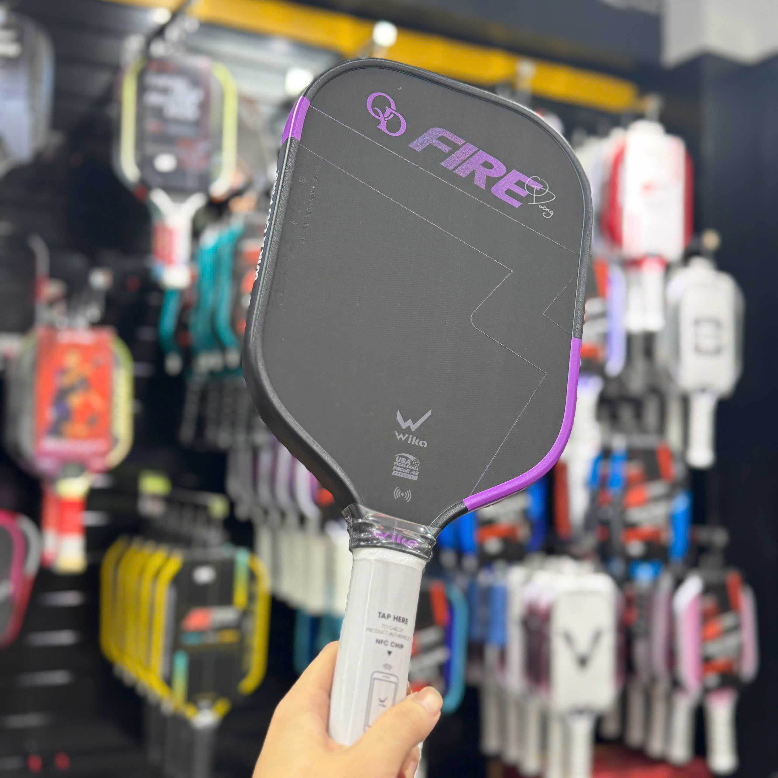 Vợt Pickleball Wika Fire Quang Dương 2026 - Tím