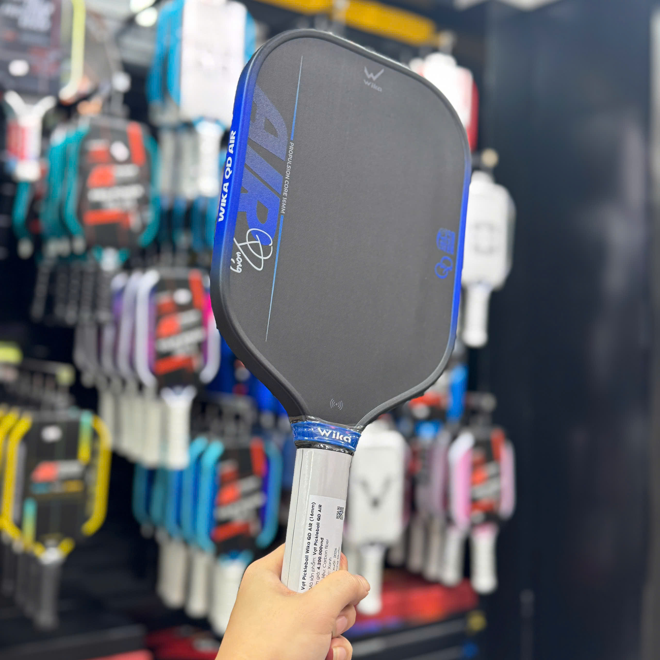 Vợt Pickleball Wika Air Quang Dương 2026 - Xanh dương