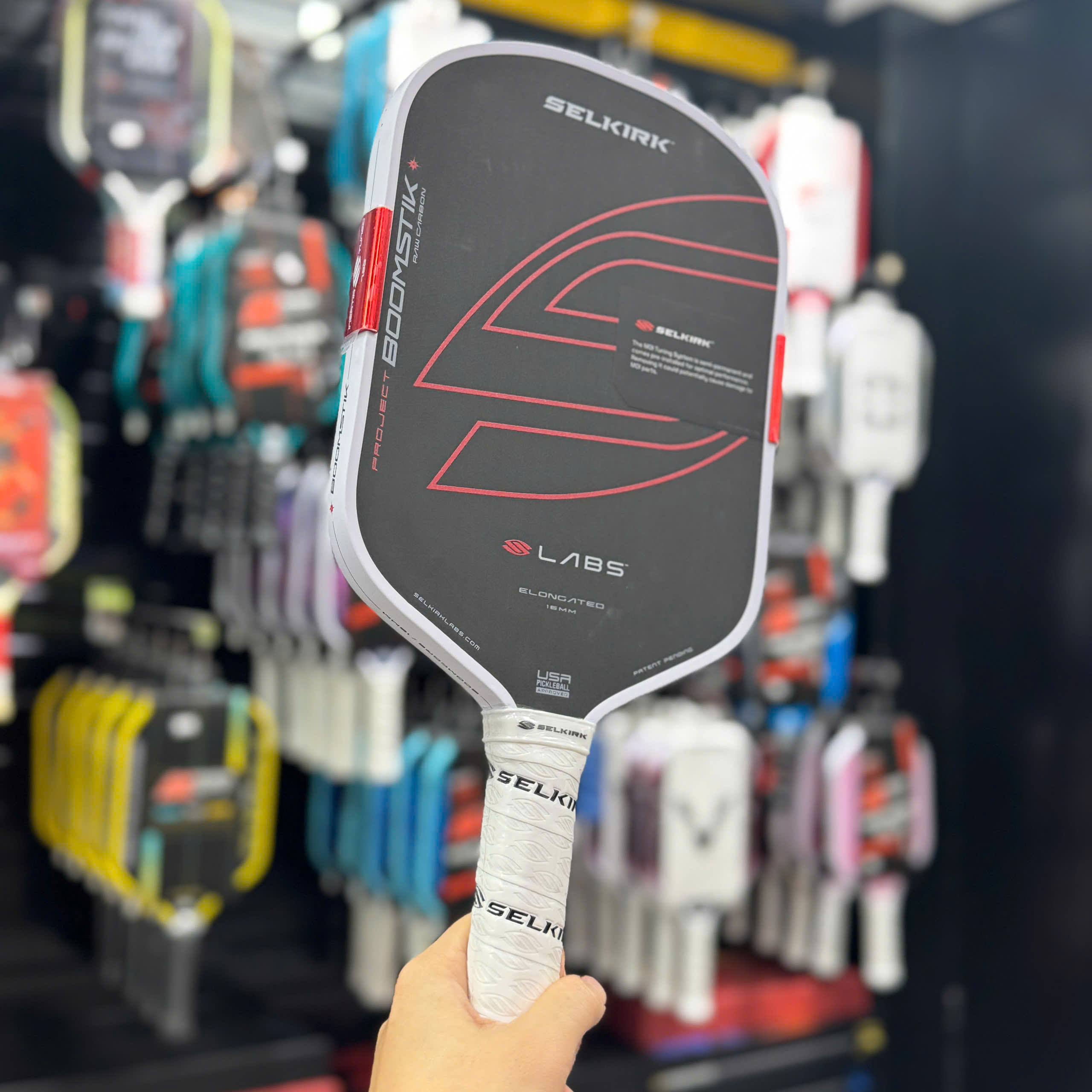 Vợt Pickleball Selkirk BoomStik Labs Elongated 16mm (Bản Asia)