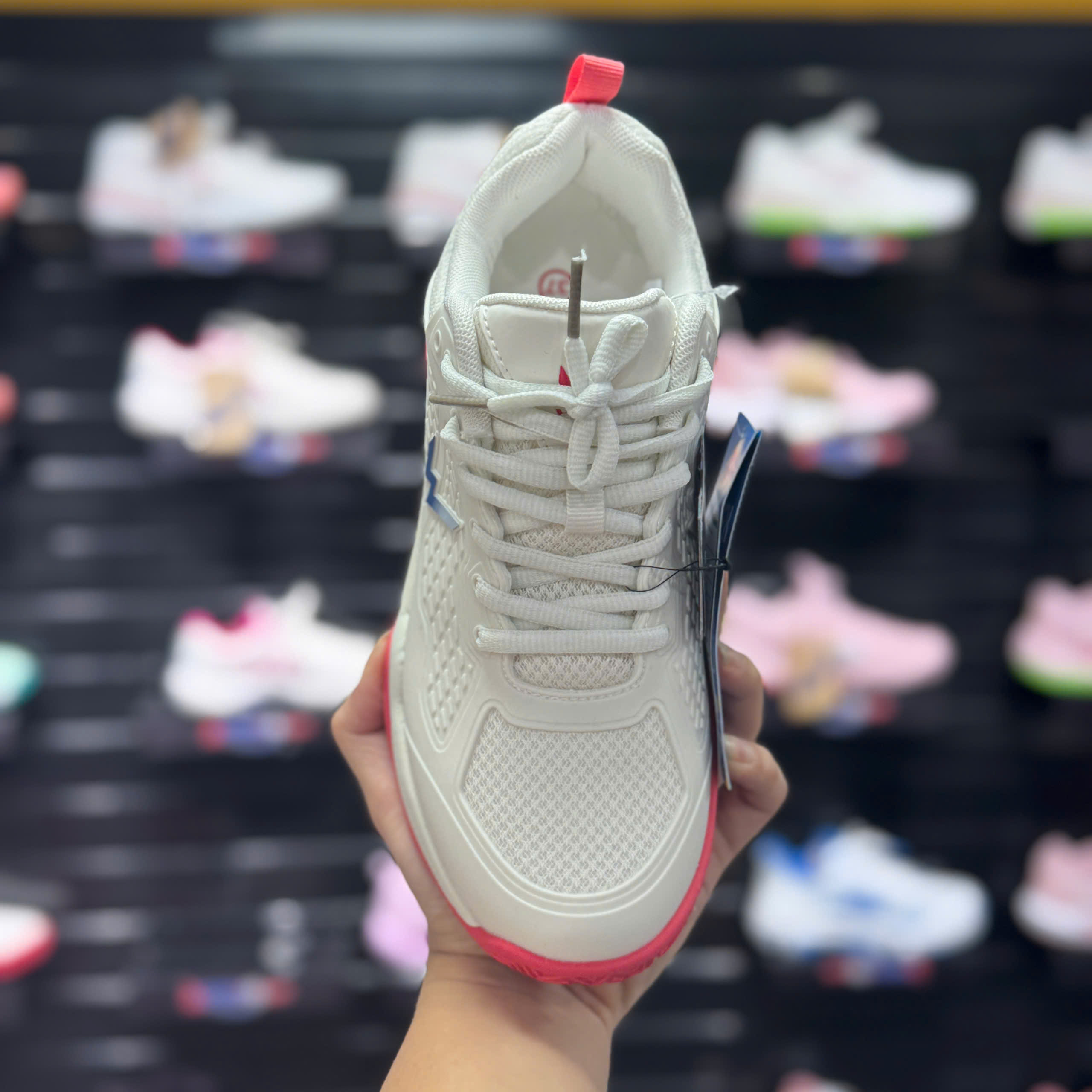 Giày Pickleball Wika Vetex Quang Dương be hồng