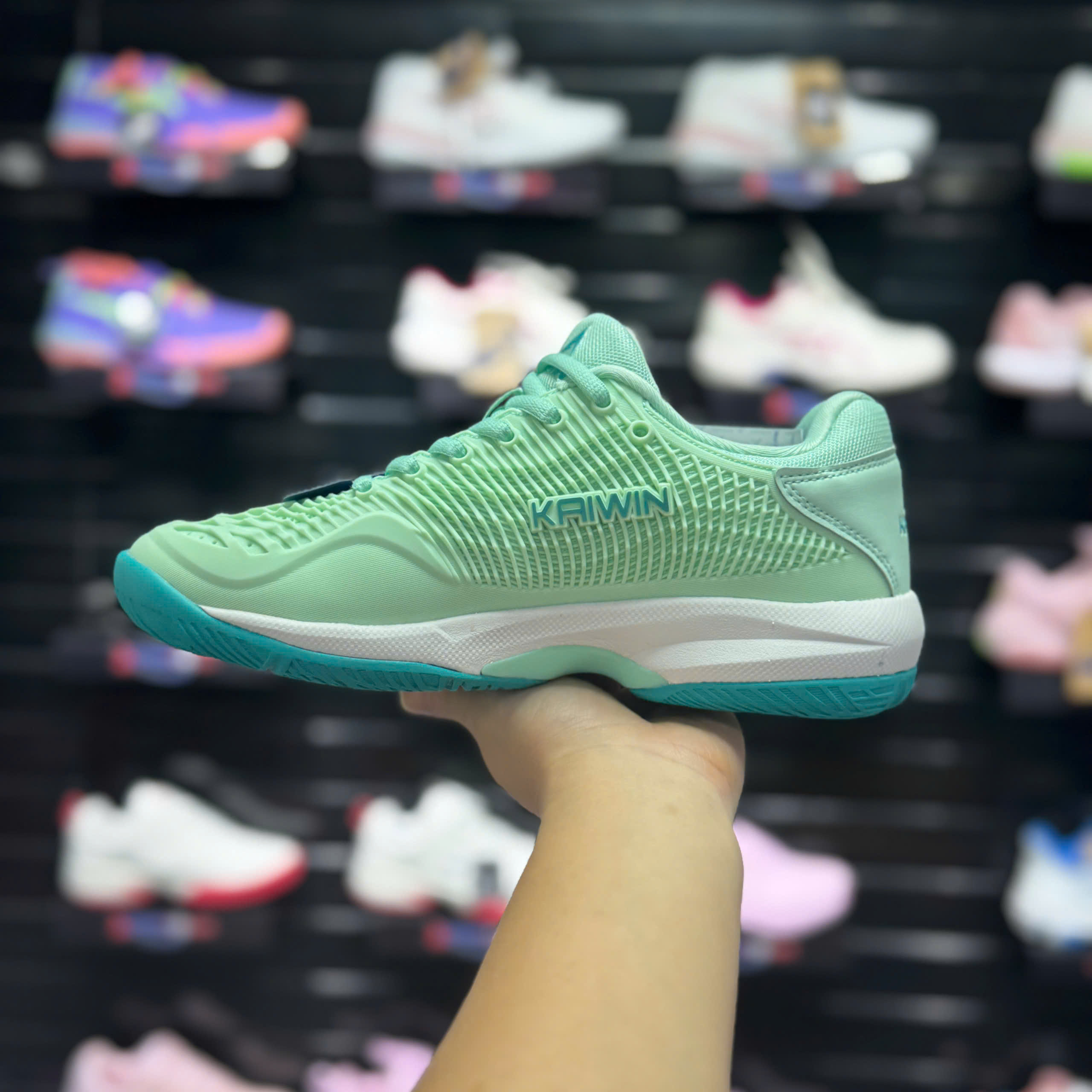 Giày Pickleball Kaiwin Oneshot - Màu Xanh Ngọc