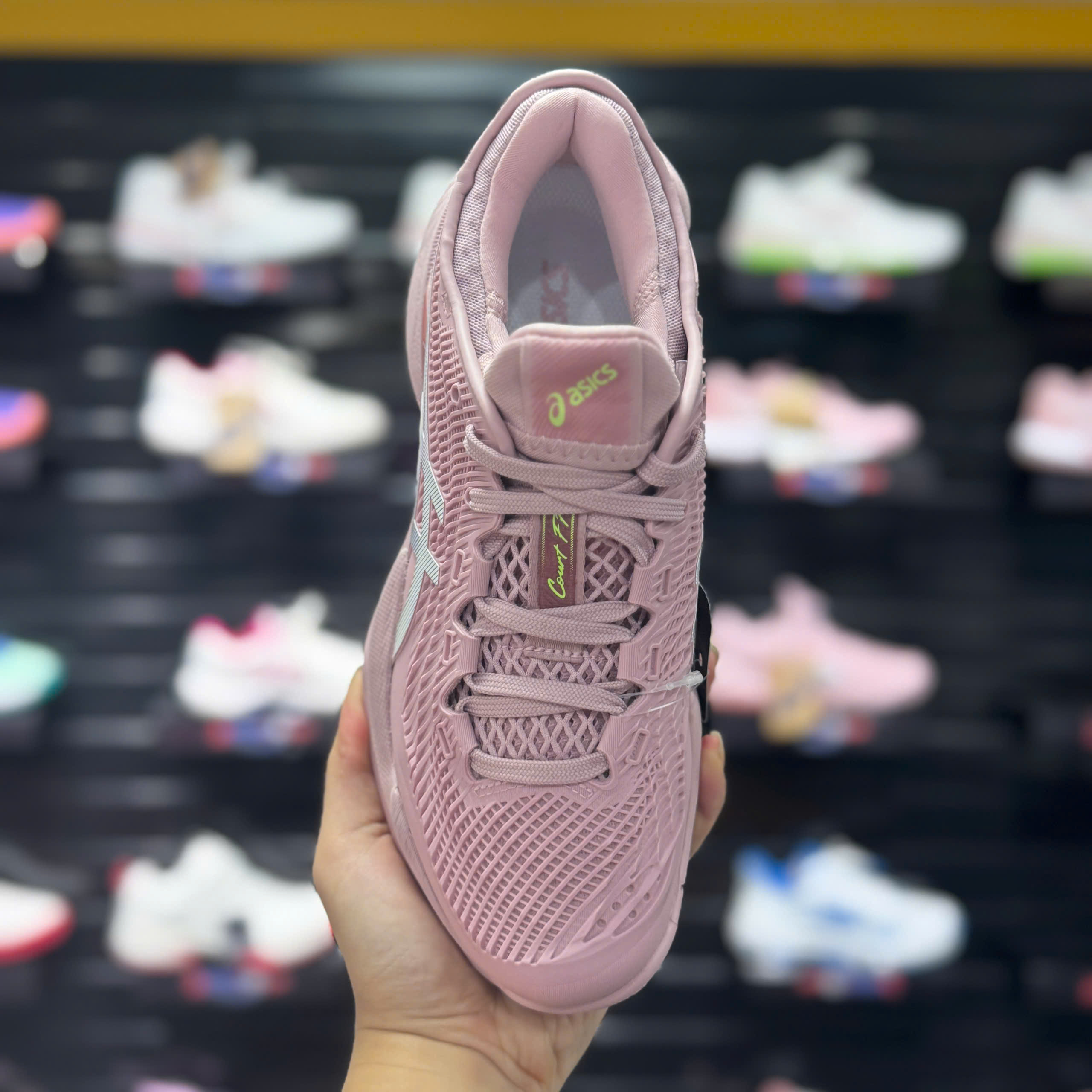 Giày Pickleball Asics Court FF3 MORGANITE/WHITE 1042A220-701 Hồng