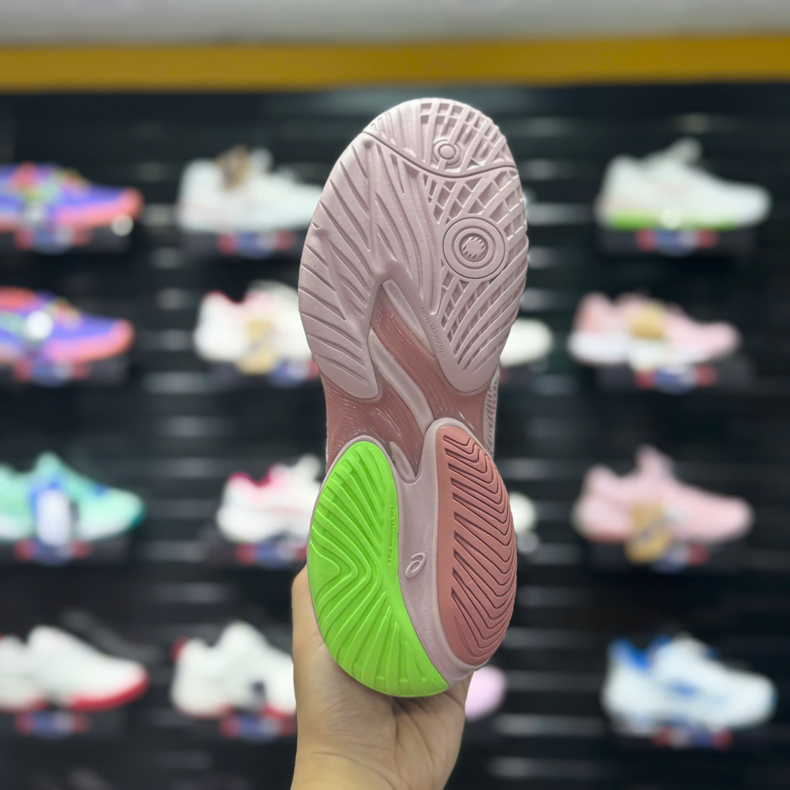 Giày Pickleball Asics Court FF3 MORGANITE/WHITE 1042A220-701 Hồng