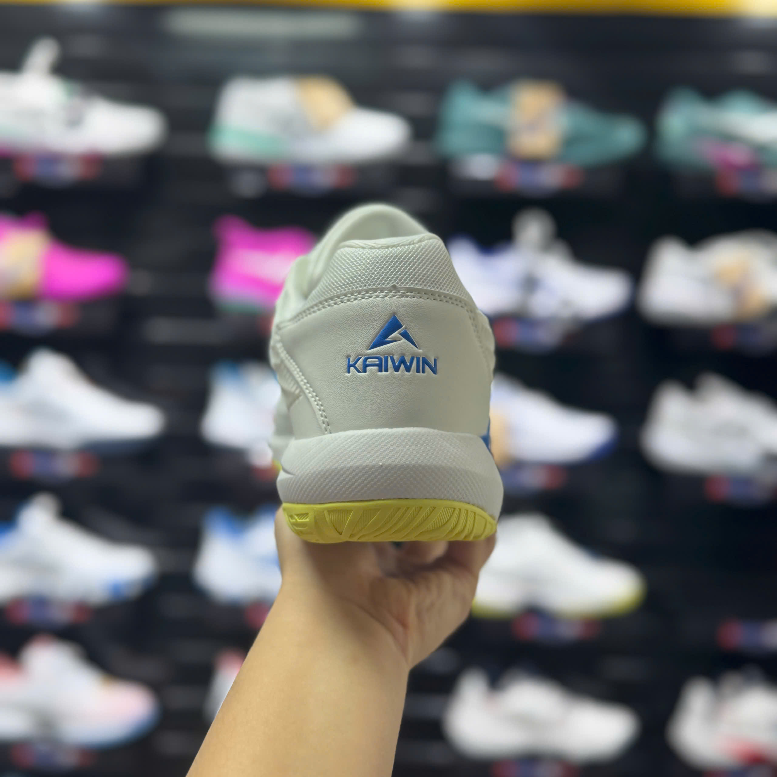 Giày Pickleball Kaiwin Oneshot - trắng xanh bích